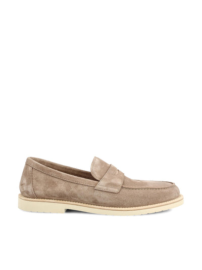 Penny loafer realizzati in pelle. MZUPAIX653 C4298 BRUNELLO CUCINELLI 