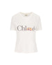 T-shirt baby fit con logo in jersey di cotone CH26SJH08197 101 CHLOE' 