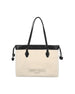 Borsa Tote in Montone e Pelle DRAWSTRING TOTE/M XYENatural/black JIMMY CHOO 