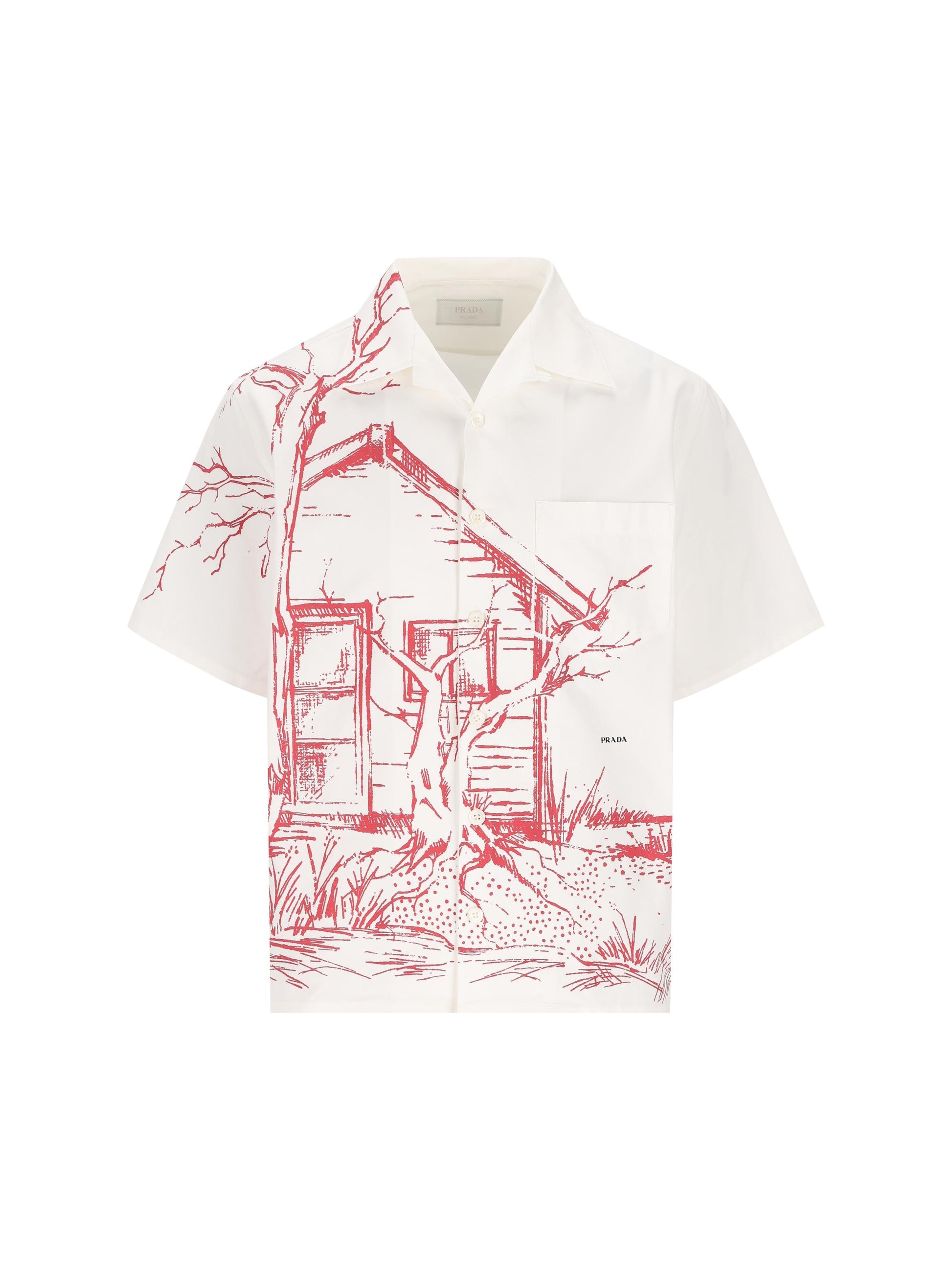 Camicia realizzata in cotone. UCS414 184FF0011 PRADA 