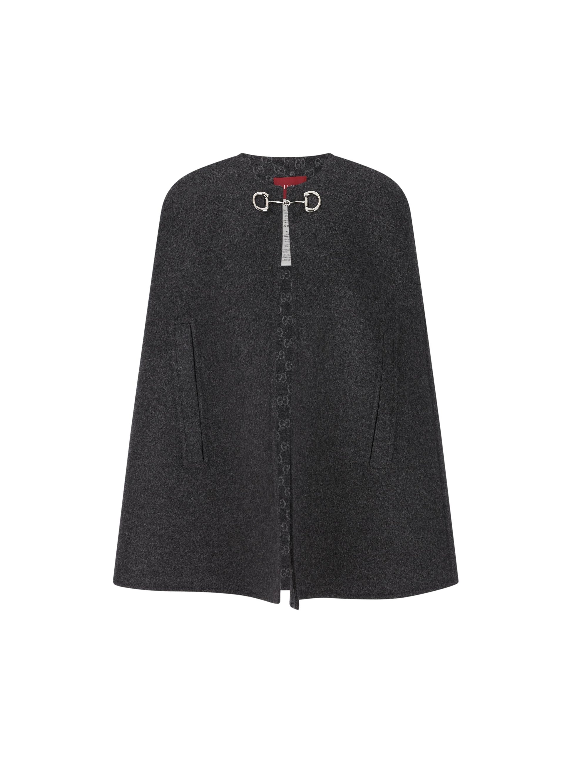 Mantella realizzata in lana e seta. 852796 ZAQW01179 GUCCI 