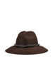 Fedora in Feltro con Fascia in Pelle e Monile MCAP90031 CKM22 BRUNELLO CUCINELLI 