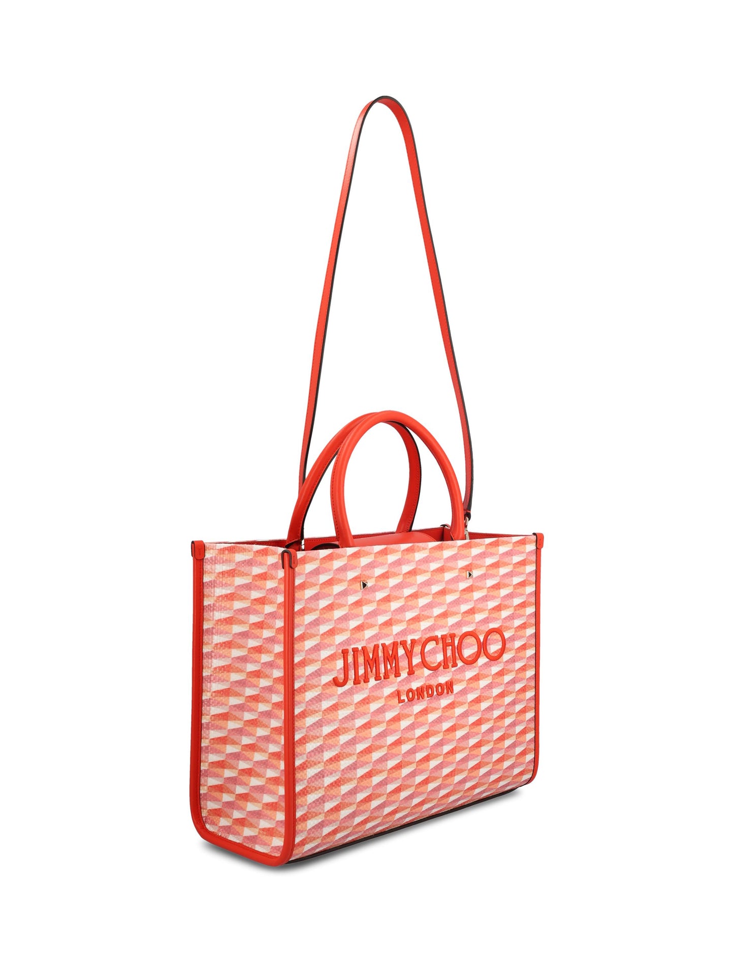 JIMMY CHOO AVENUE M TOTEJXFPAPRIKA/CANDY PINK MIX