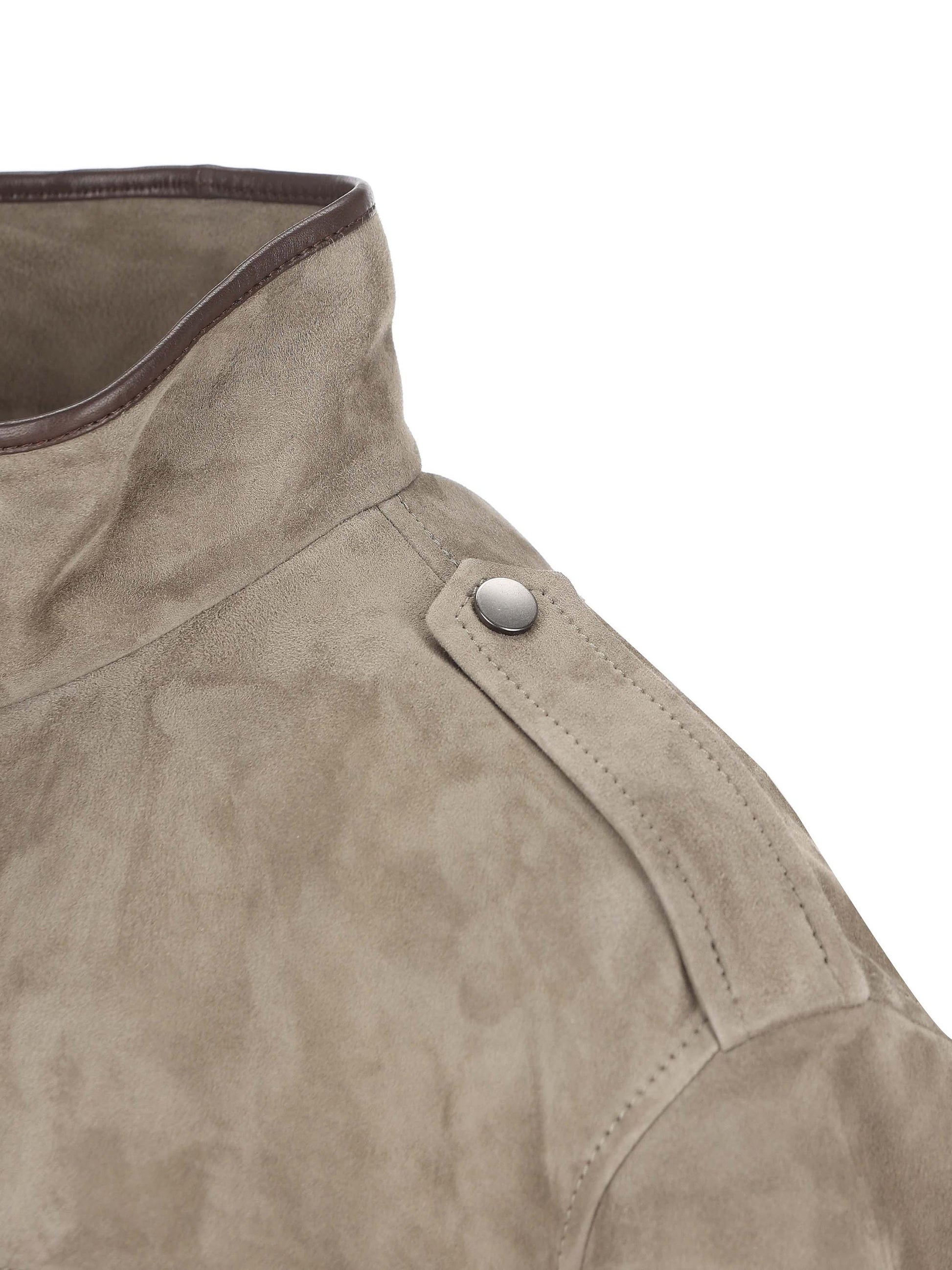 Outwear realizzato in camoscio MPCAI7787 C8850 BRUNELLO CUCINELLI 