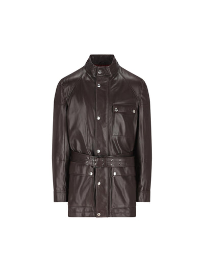 Sahariana in Nappa di Agnello con Cintura MPWIN2050 C4262 BRUNELLO CUCINELLI 