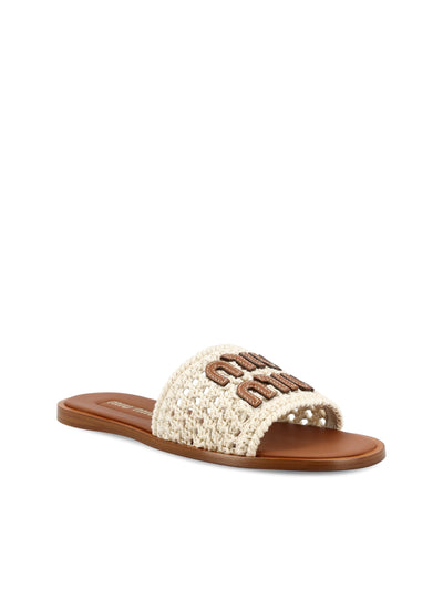 Sandalo realizzato in crochet. 5XX667 2BDFF0304 MIU MIU 