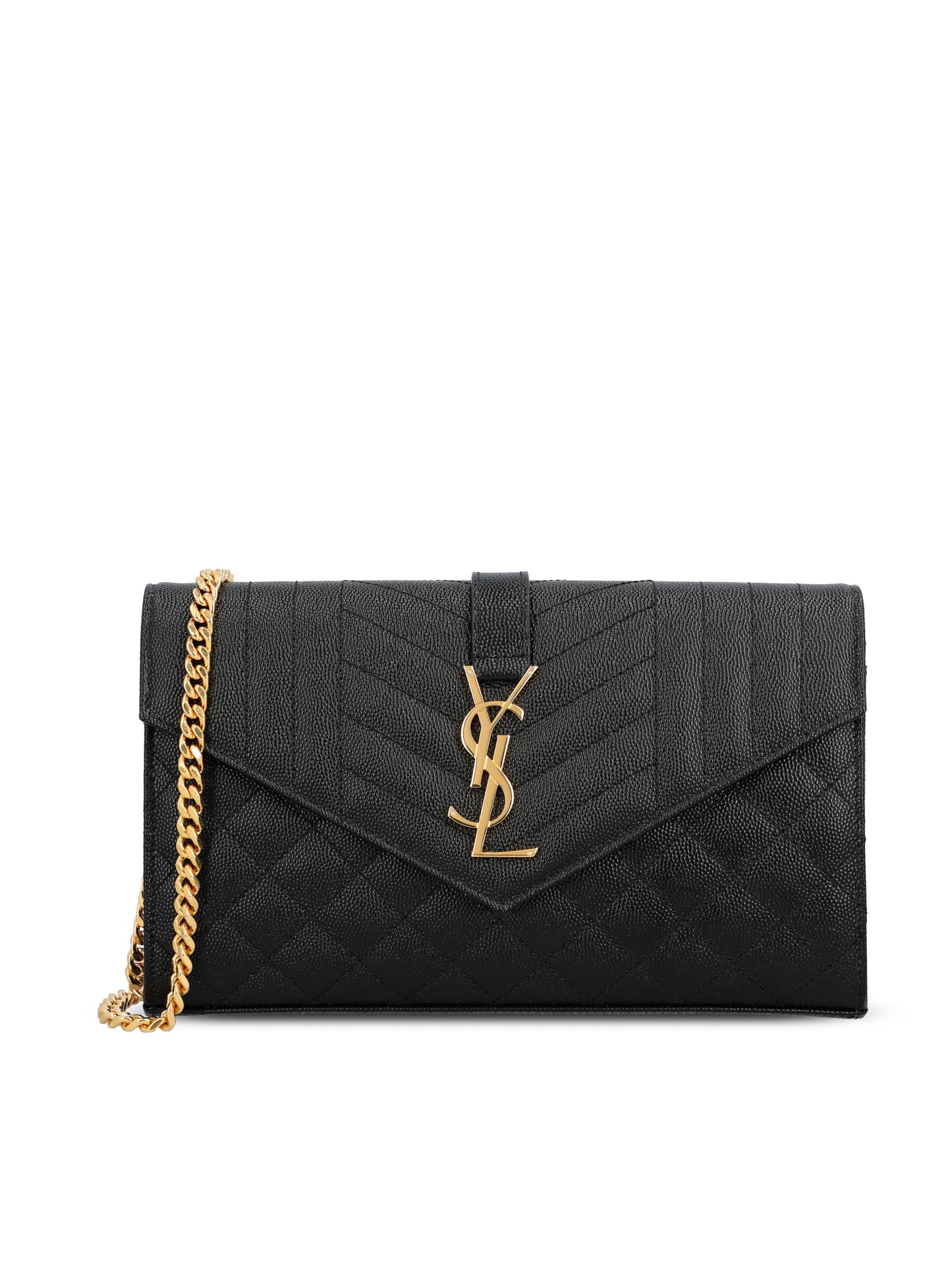 Pochette realizzata in pelle martellata. 620280 BOW911000 SAINT LAURENT 