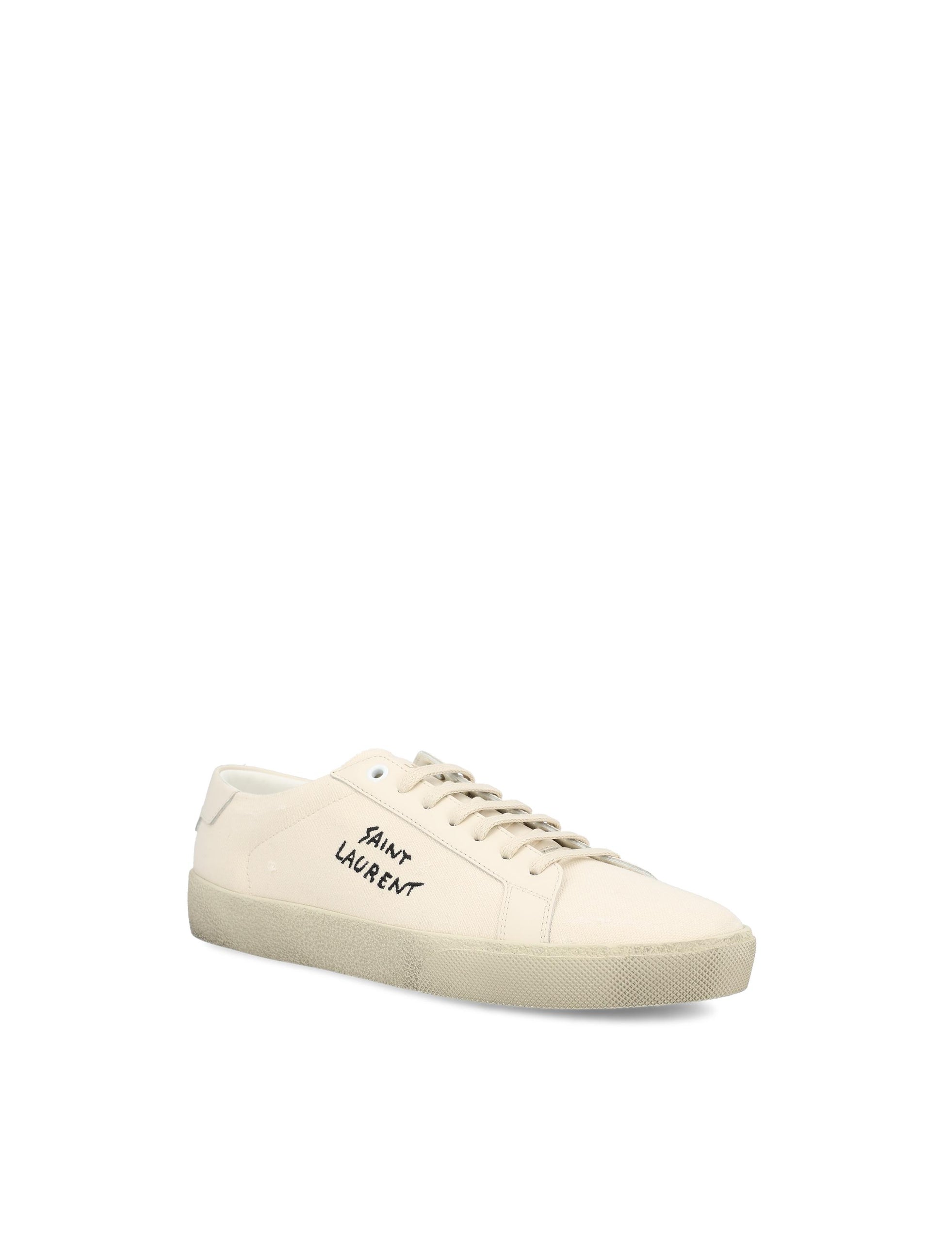 Court Classic SL/06 ricamate in canvas e pelle 610648 GUP109113 SAINT LAURENT 