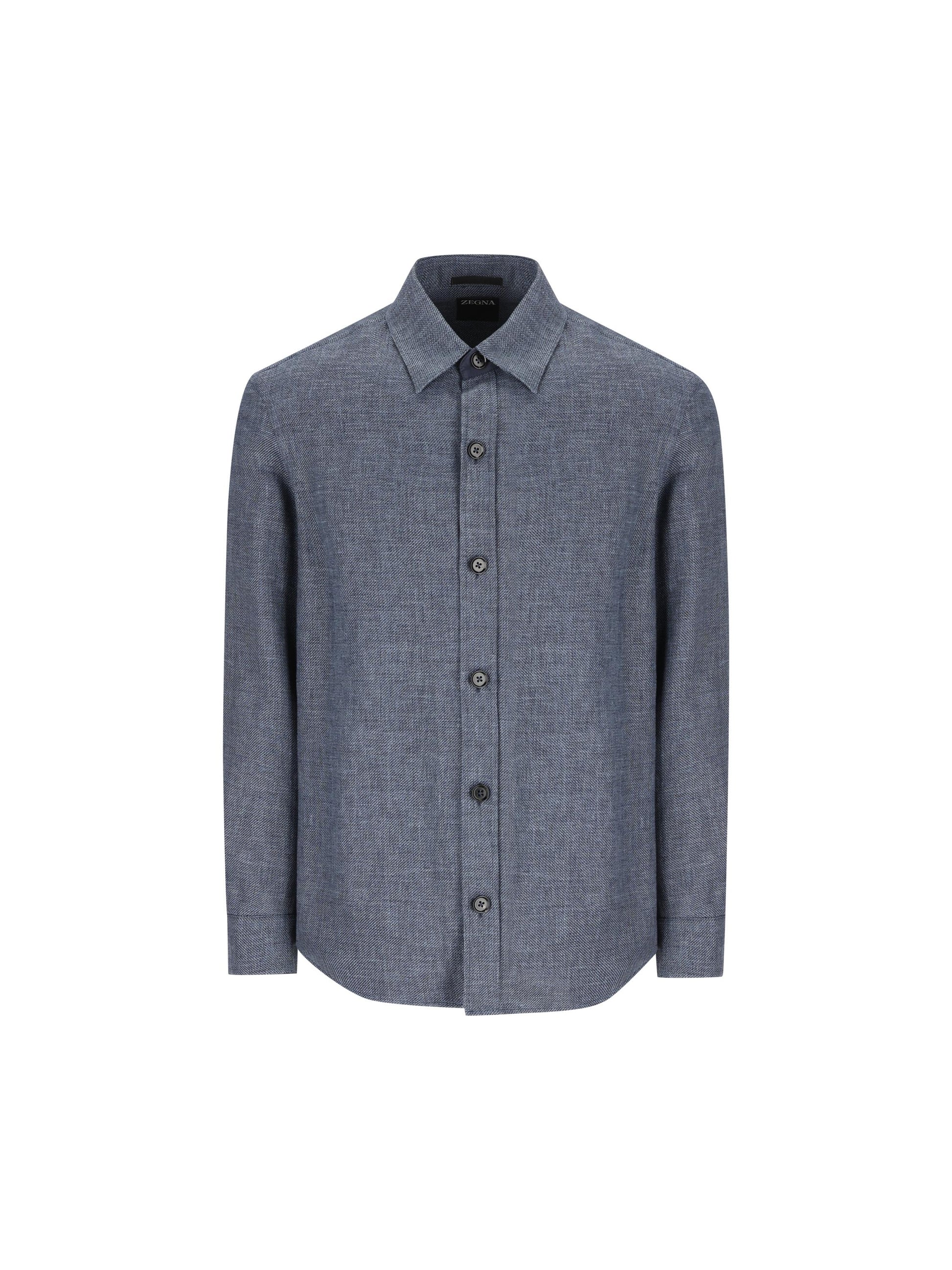 Overshirt realizzata in misto cashmere. UHV75A3 SOT52402 ZEGNA 