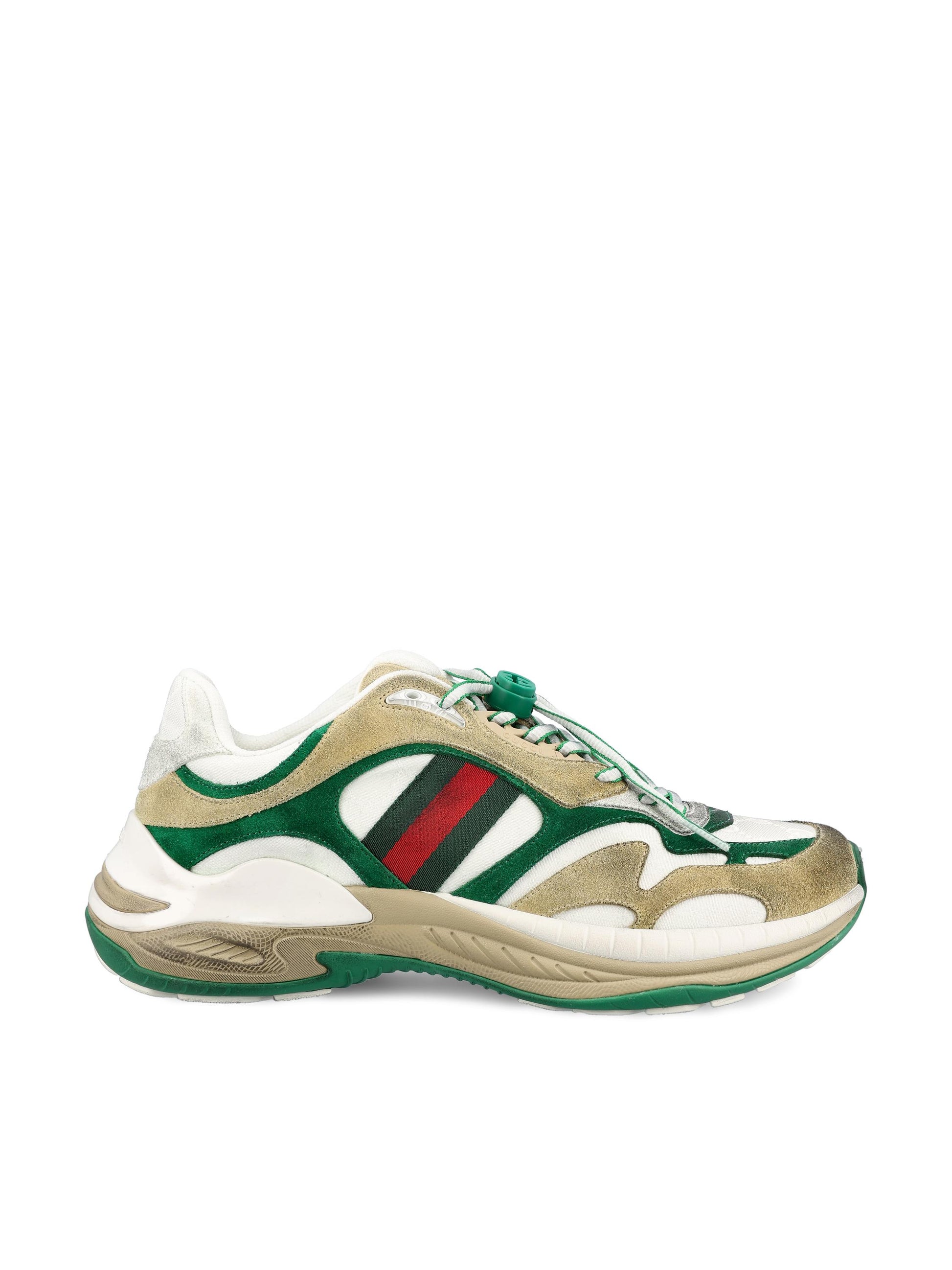 Sneakers realizzate in pelle scamosciata e tessuto. 853709 AAGGM9251 GUCCI 