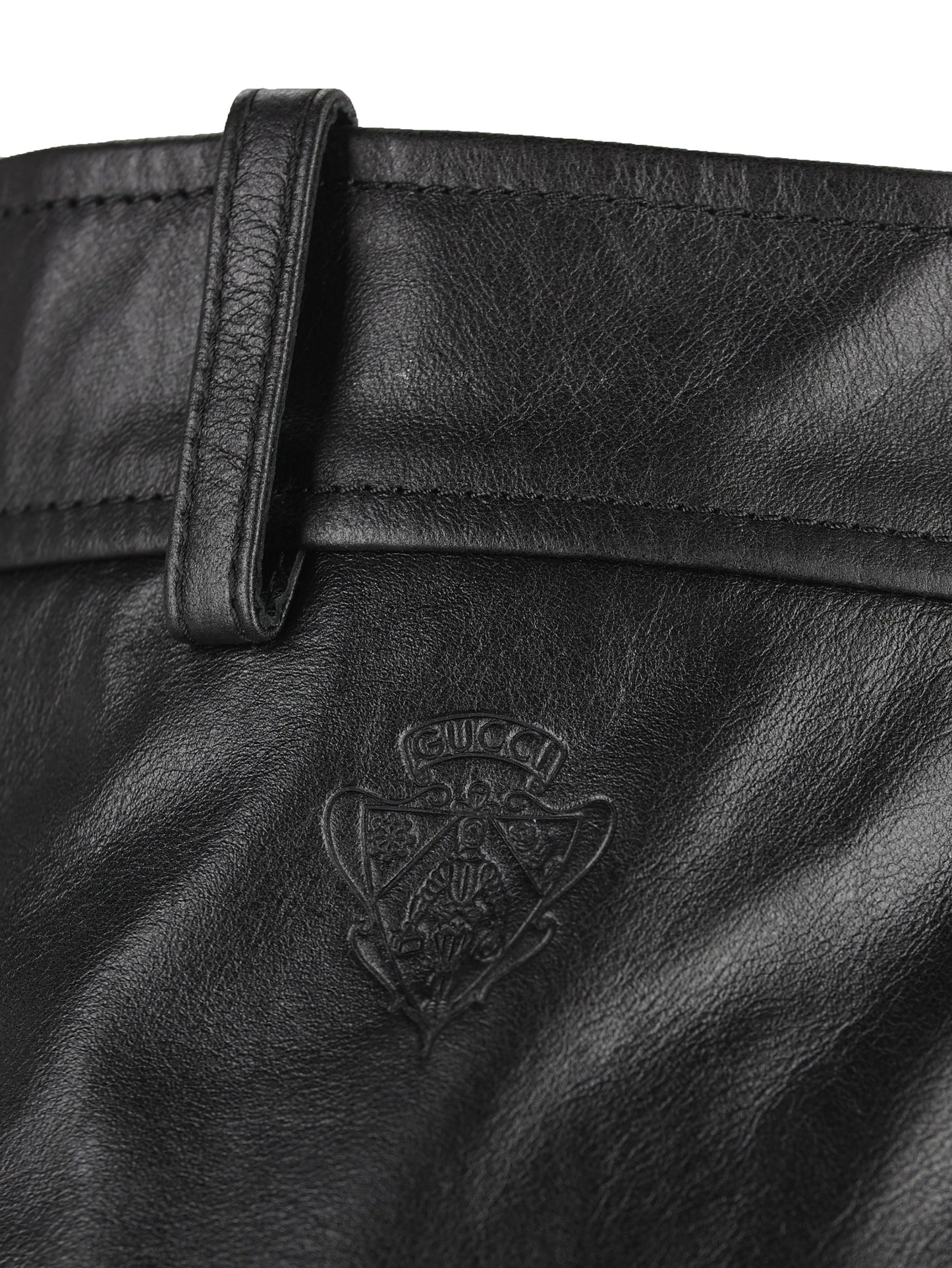 Minigonna realizzata in pelle. 860694 XNA6E1000 GUCCI 