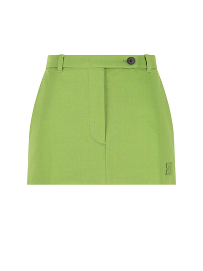 Minigonna realizzata in viscosa. MG2573 18FQF0089 MIU MIU 