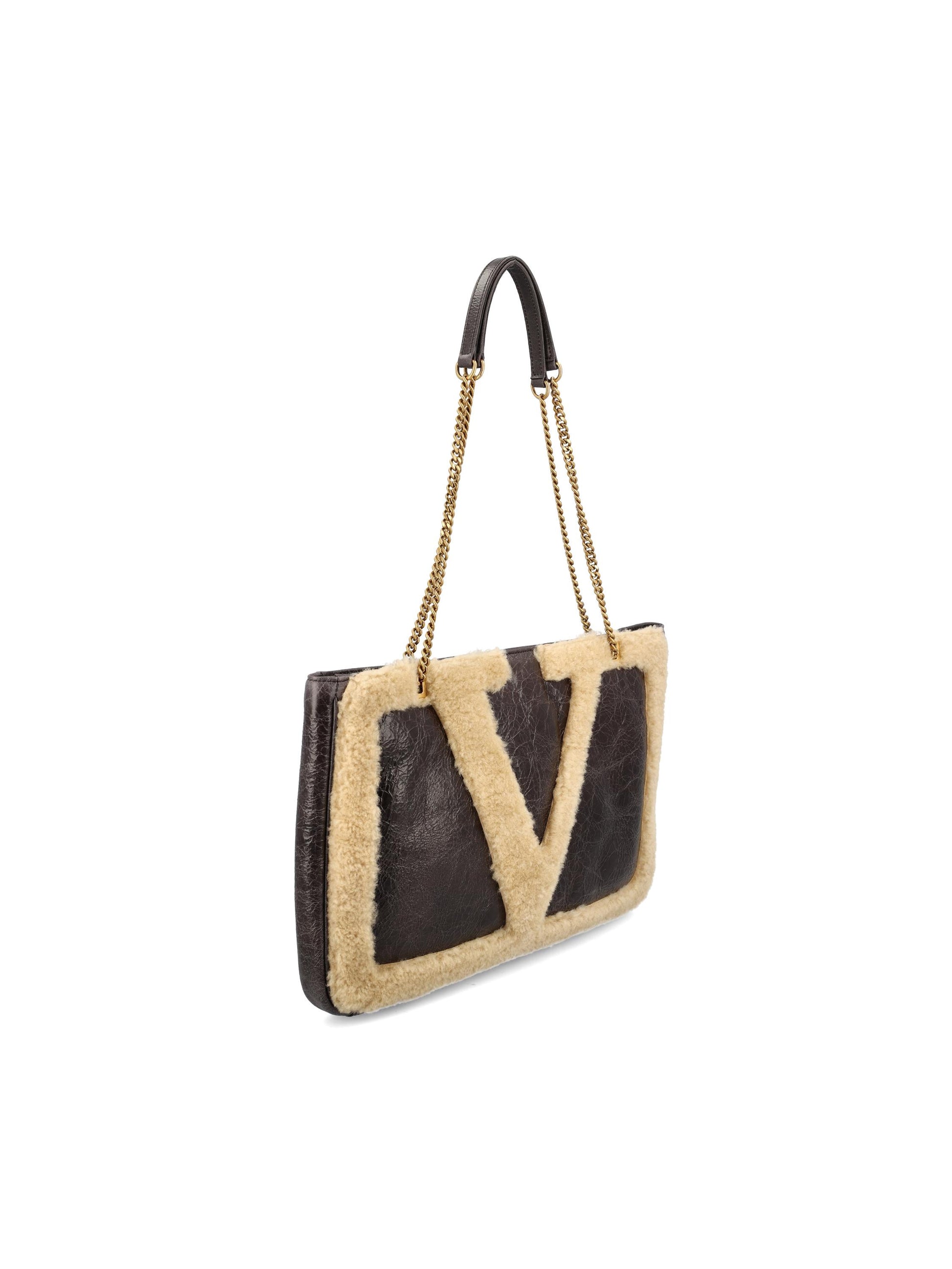 Borsa realizzata in pelle e montone. 7W0B0S68HDL CFE VALENTINO GARAVANI 