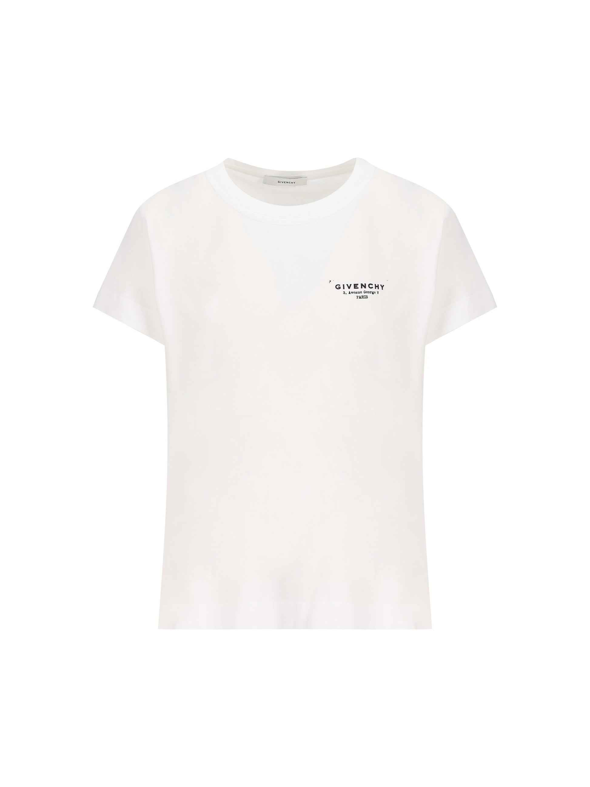 T-Shirt in cotone. BW70FJP75N 100 GIVENCHY 