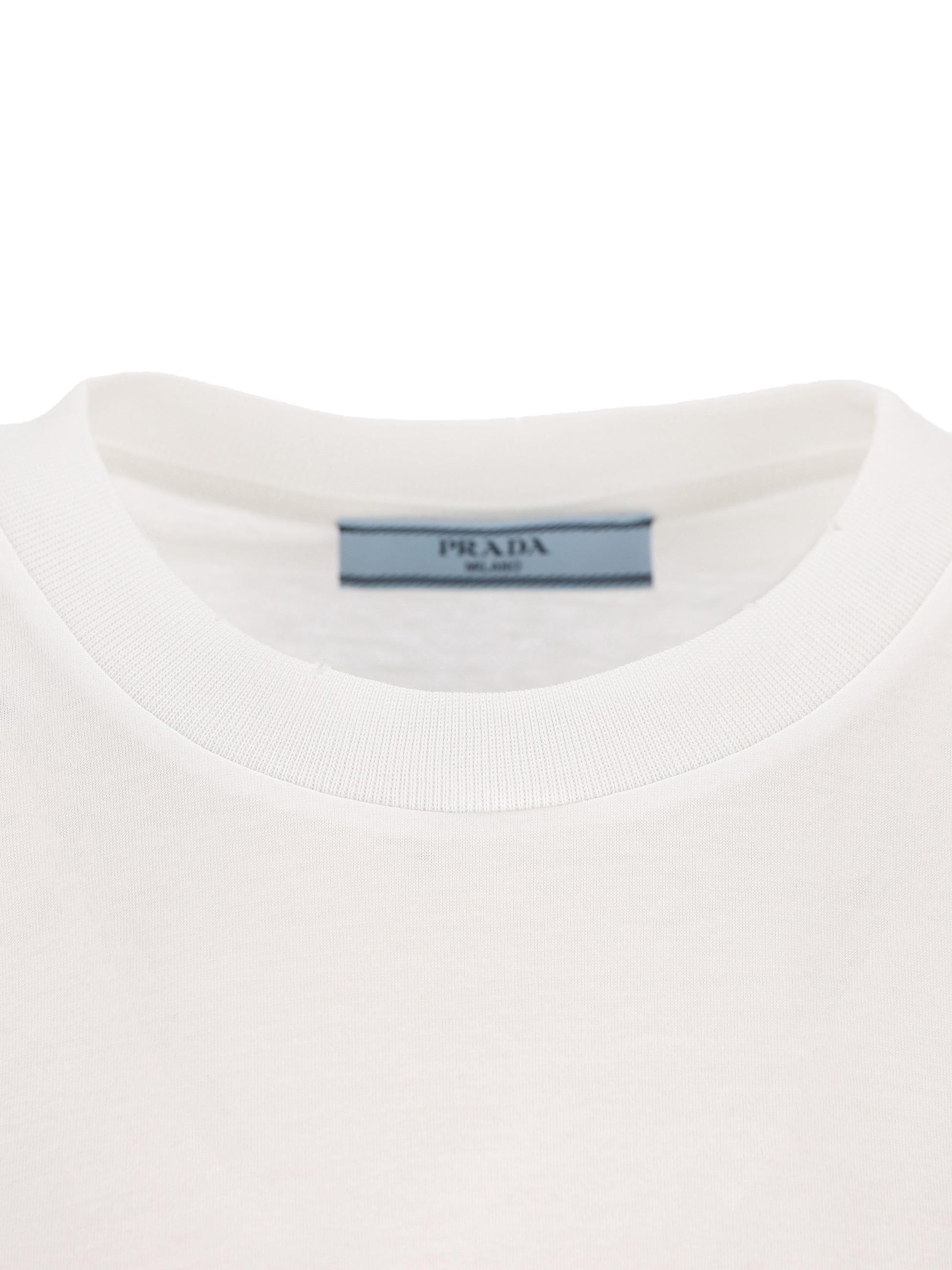 T-Shirt in cotone. 35838 15ZGF0009 PRADA 