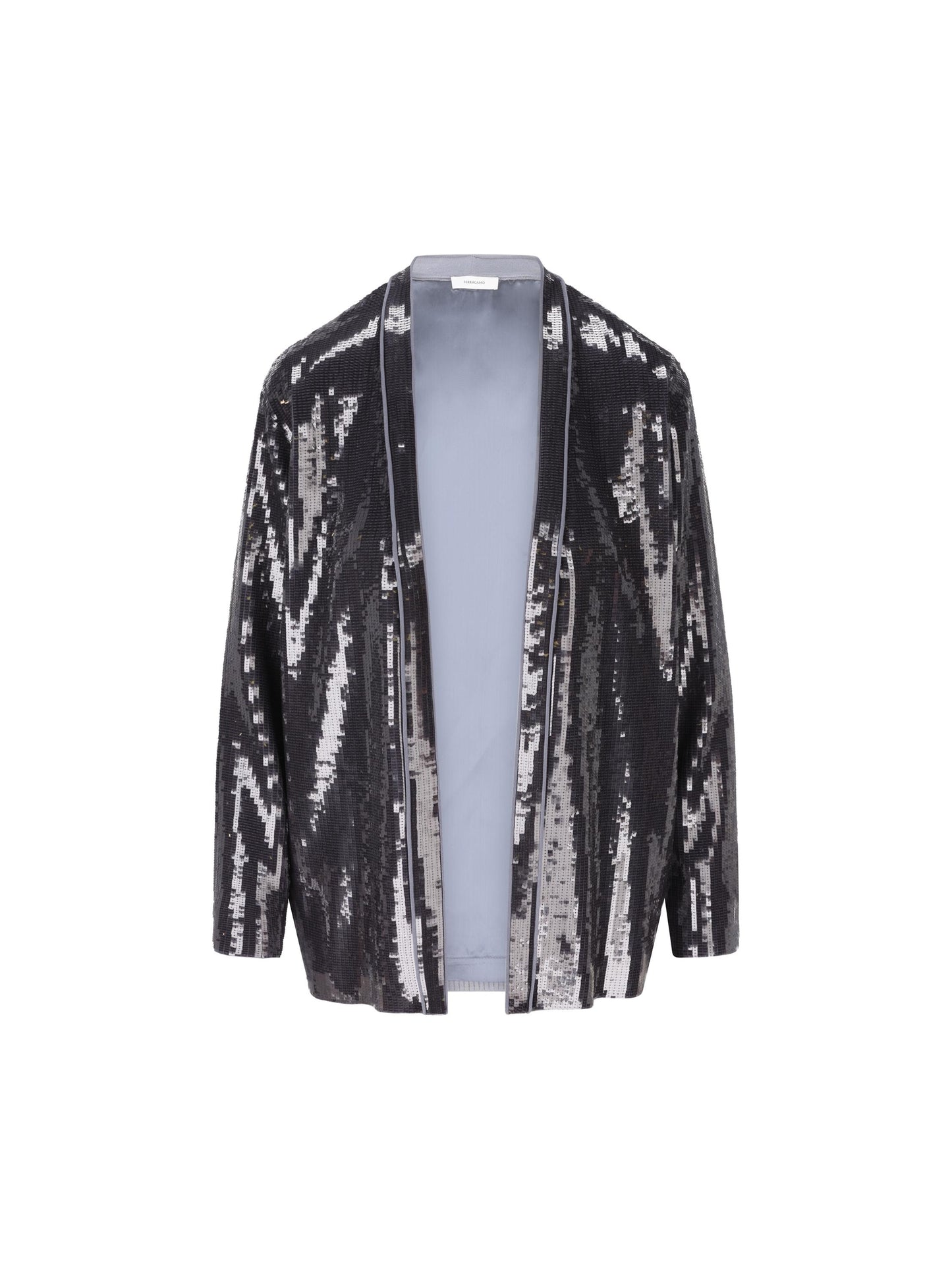 Giacca con paillette squadrate 13H795 788657001 SALVATORE FERRAGAMO 