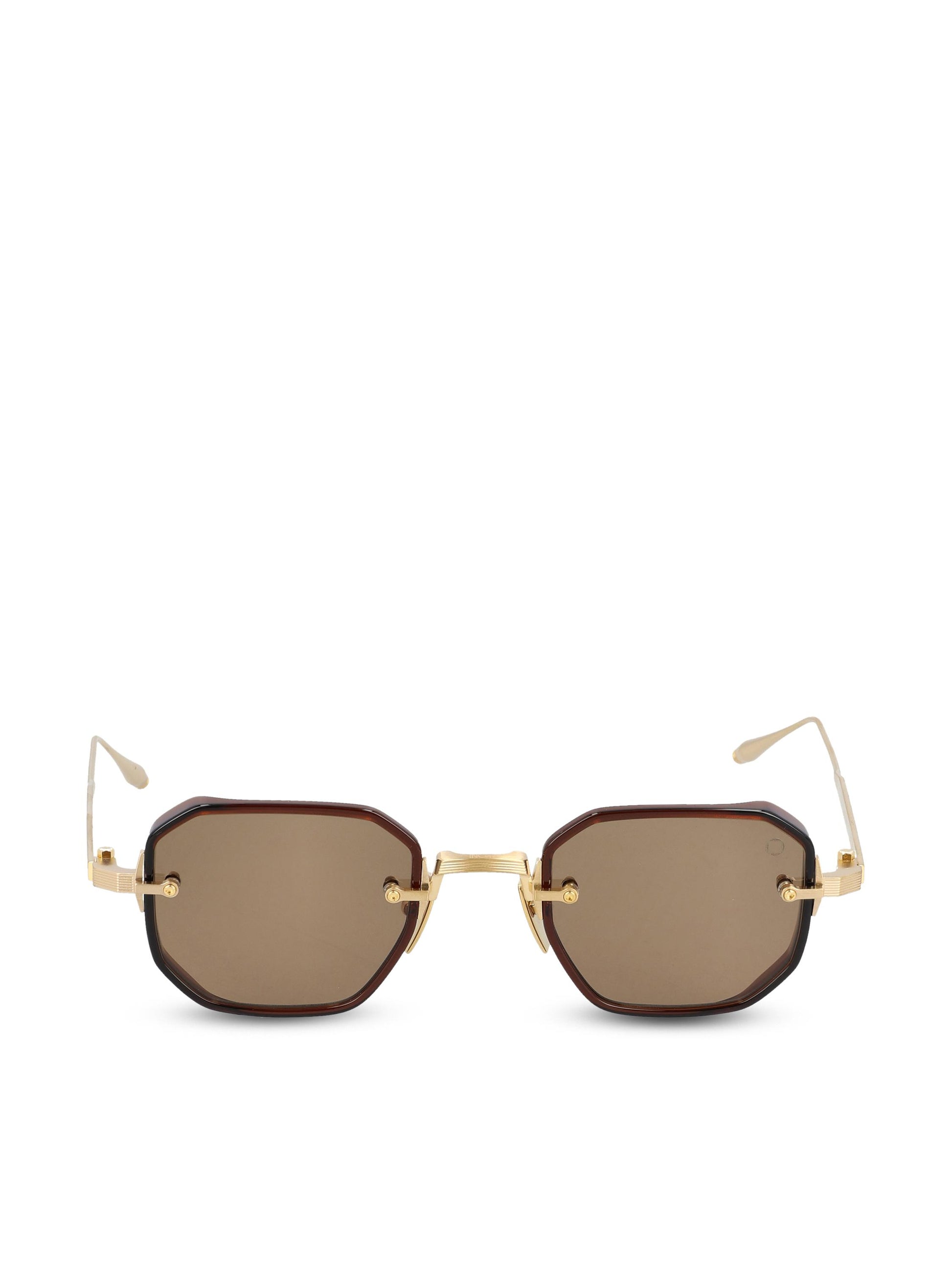 Occhiali da sole realizzati in acetato e titanio. AKS-307B-47 GLD - BRN AKONI 