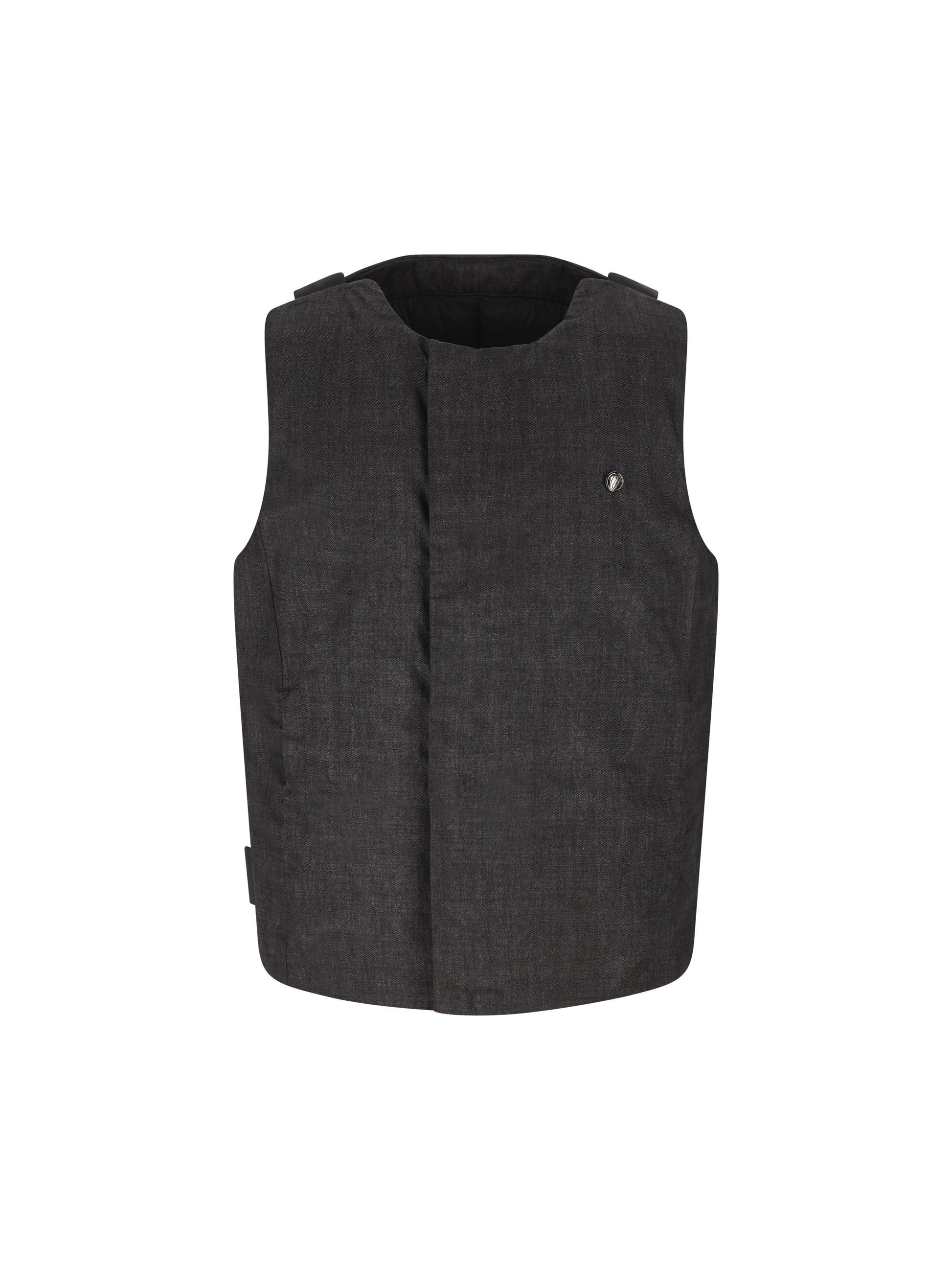Gilet realizzato in lana resinata. 19MMVE031A 006255G999 MASSIMO OSTI STUDIO 