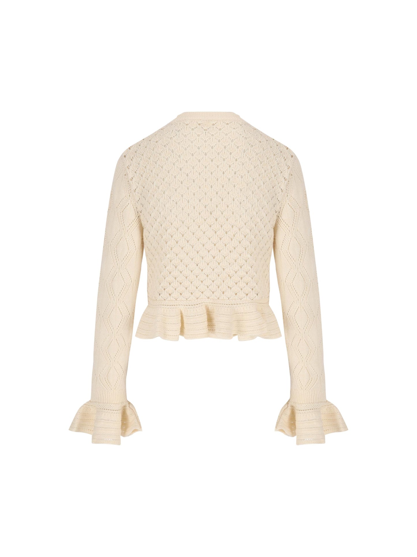 CHLOE' Cardigan mit Volant – - Main Image