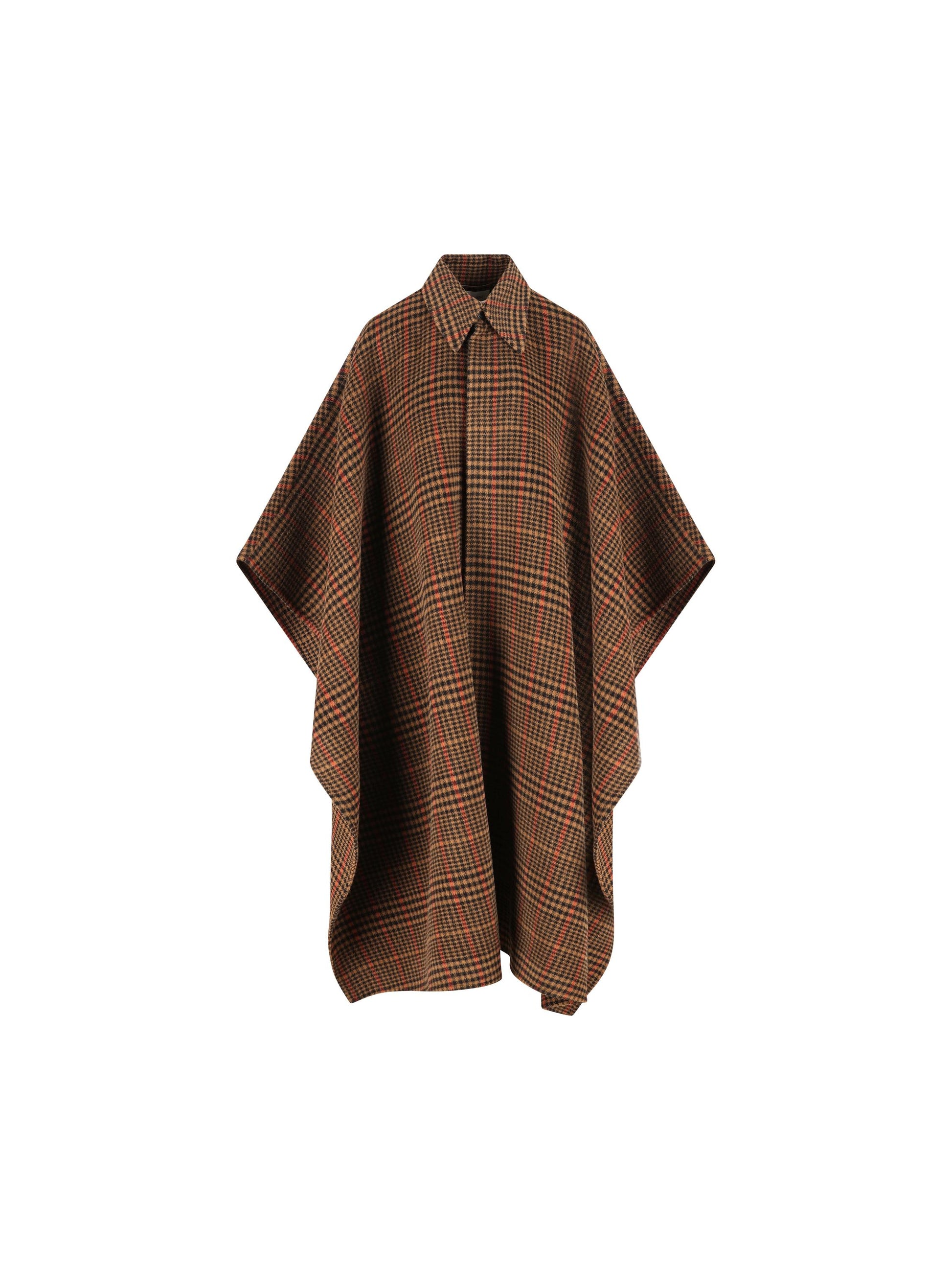 Mantella-plaid realizzata in lana. 842744 Y1M562513 SAINT LAURENT 
