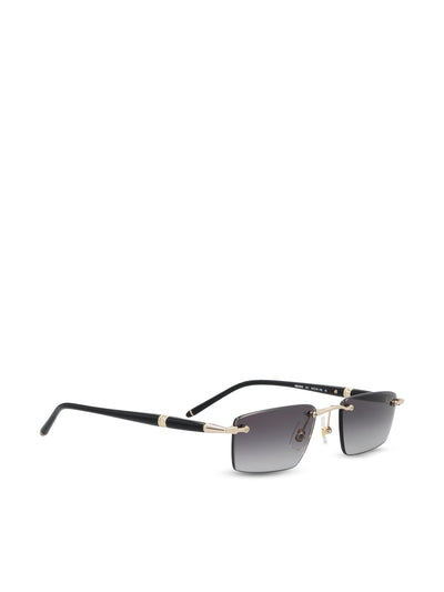 Occhiali da sole in metallo MB0484S GOLD-BLACK-GREY MONTBLANC 