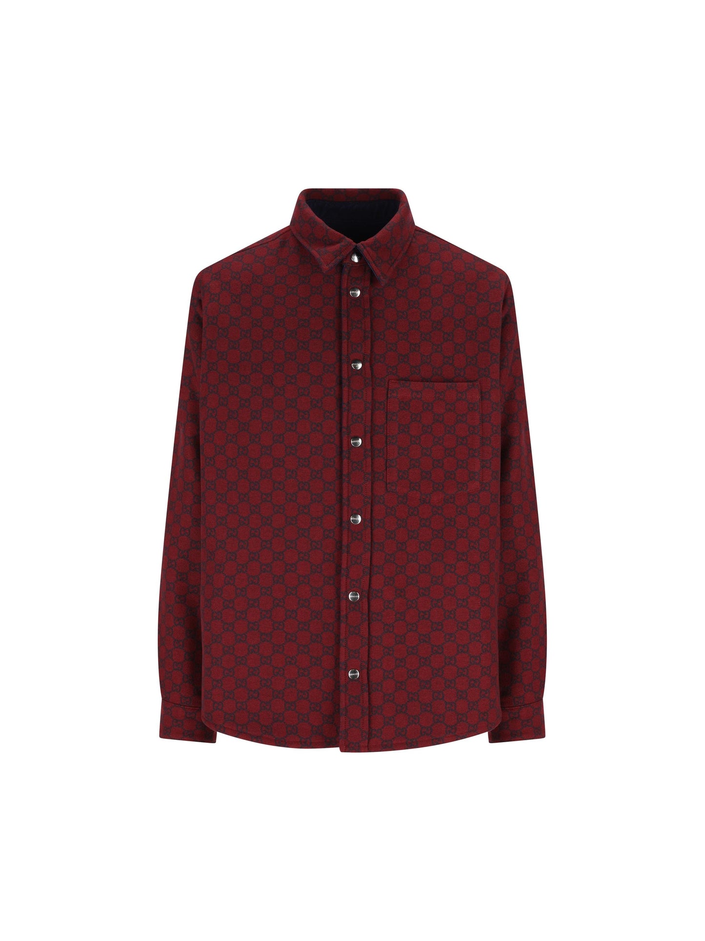 Camicia reversibile in denim e flanella 835282 XDDB64447 GUCCI 