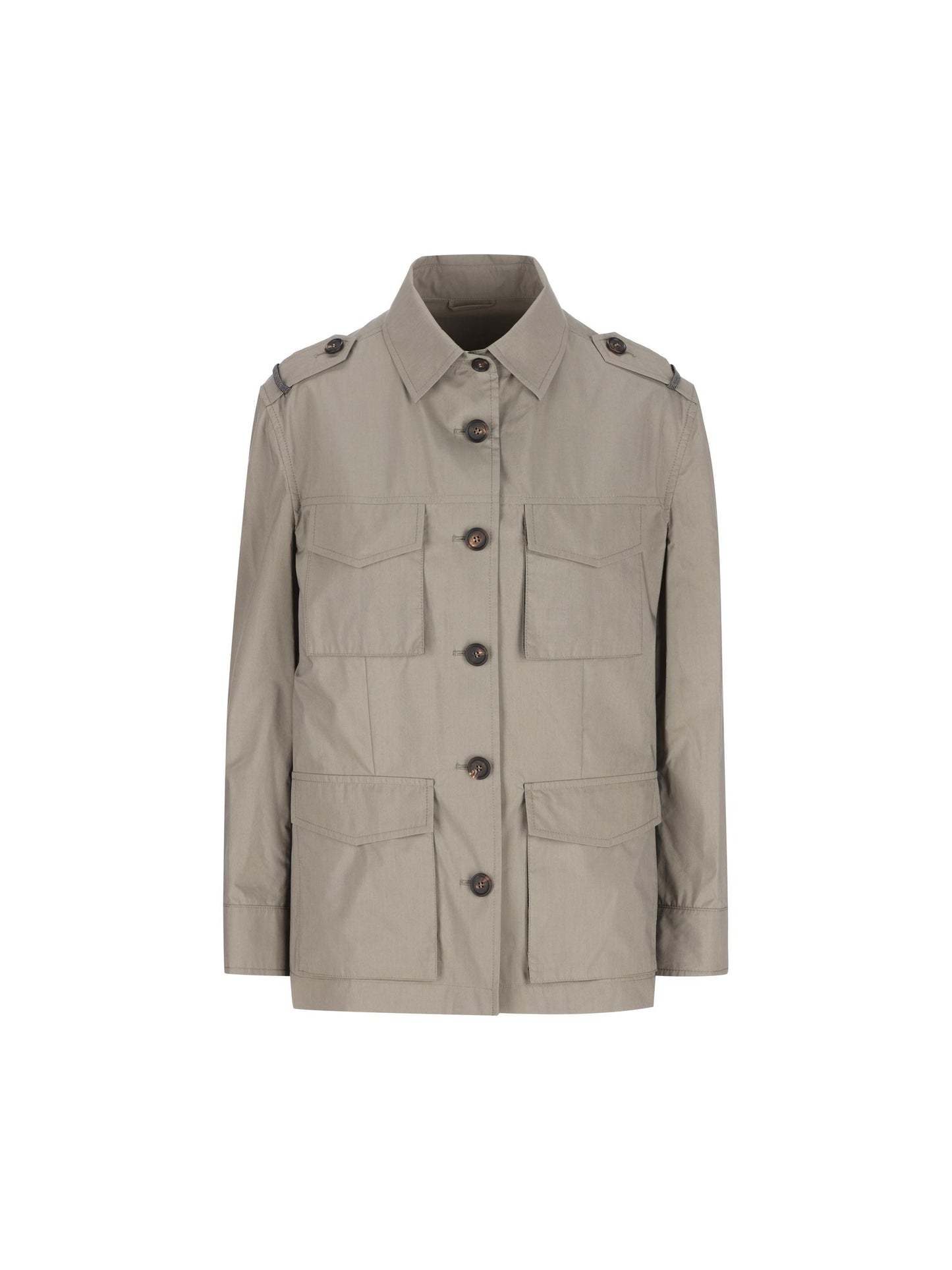 Outerwear in popeline di cotone. MR4577856 C6539 BRUNELLO CUCINELLI 