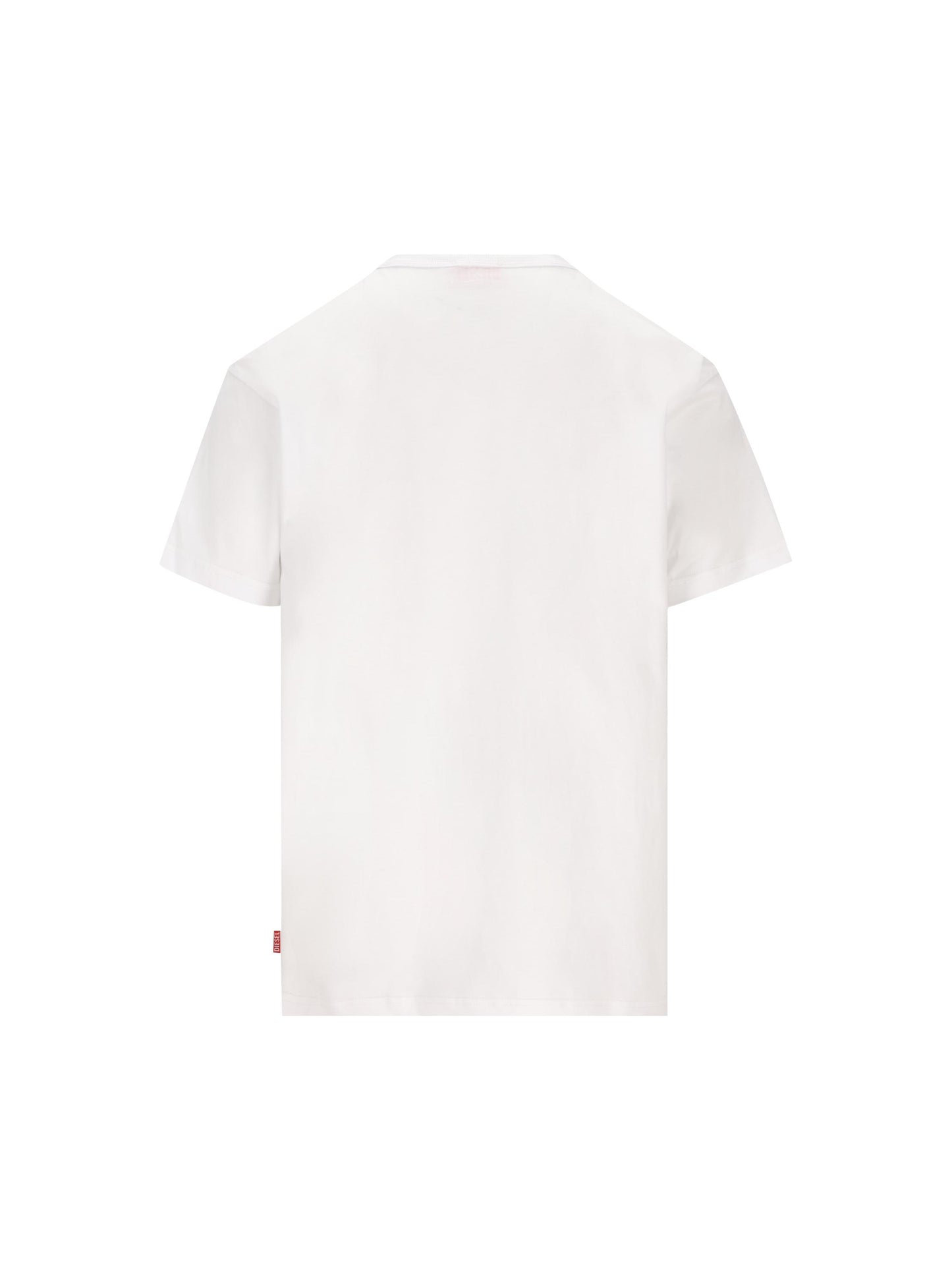 T-shirt con stampa di rana e logo A21651 0PLAT100 DIESEL 