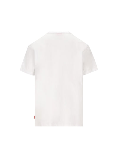 T-shirt con stampa di rana e logo A21651 0PLAT100 DIESEL 