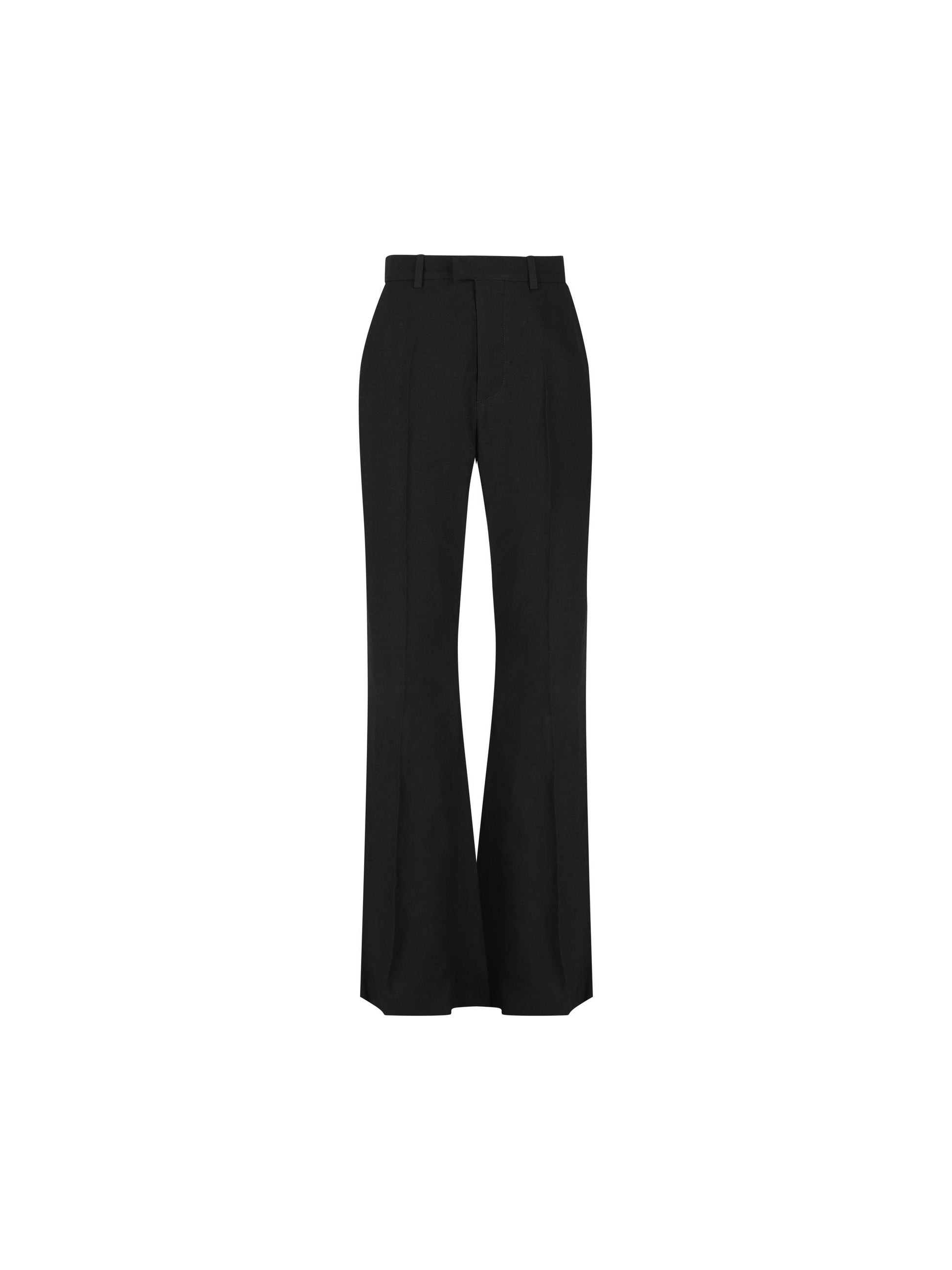 Pantaloni Flared in viscosa fluida nera 843495 TSO171000 BALENCIAGA 
