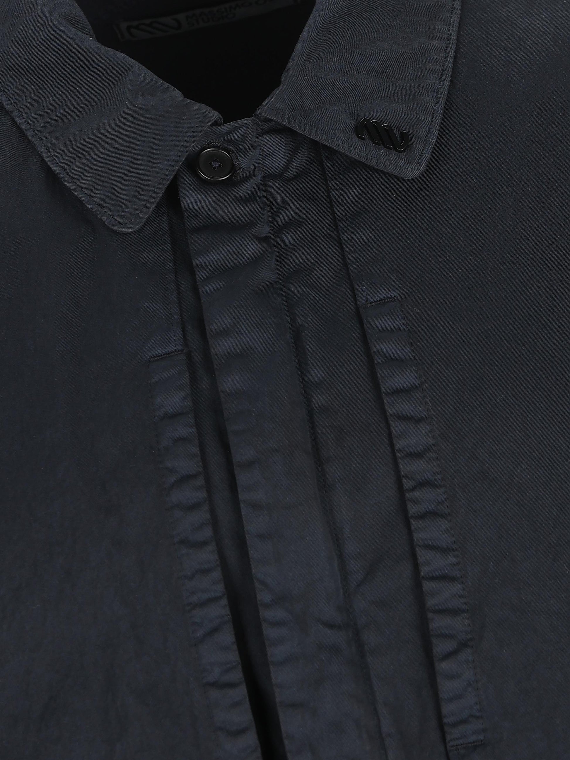 Overshirt realizzata in cotone e poliammide. MOS102A11 0500G888 MASSIMO OSTI STUDIO 