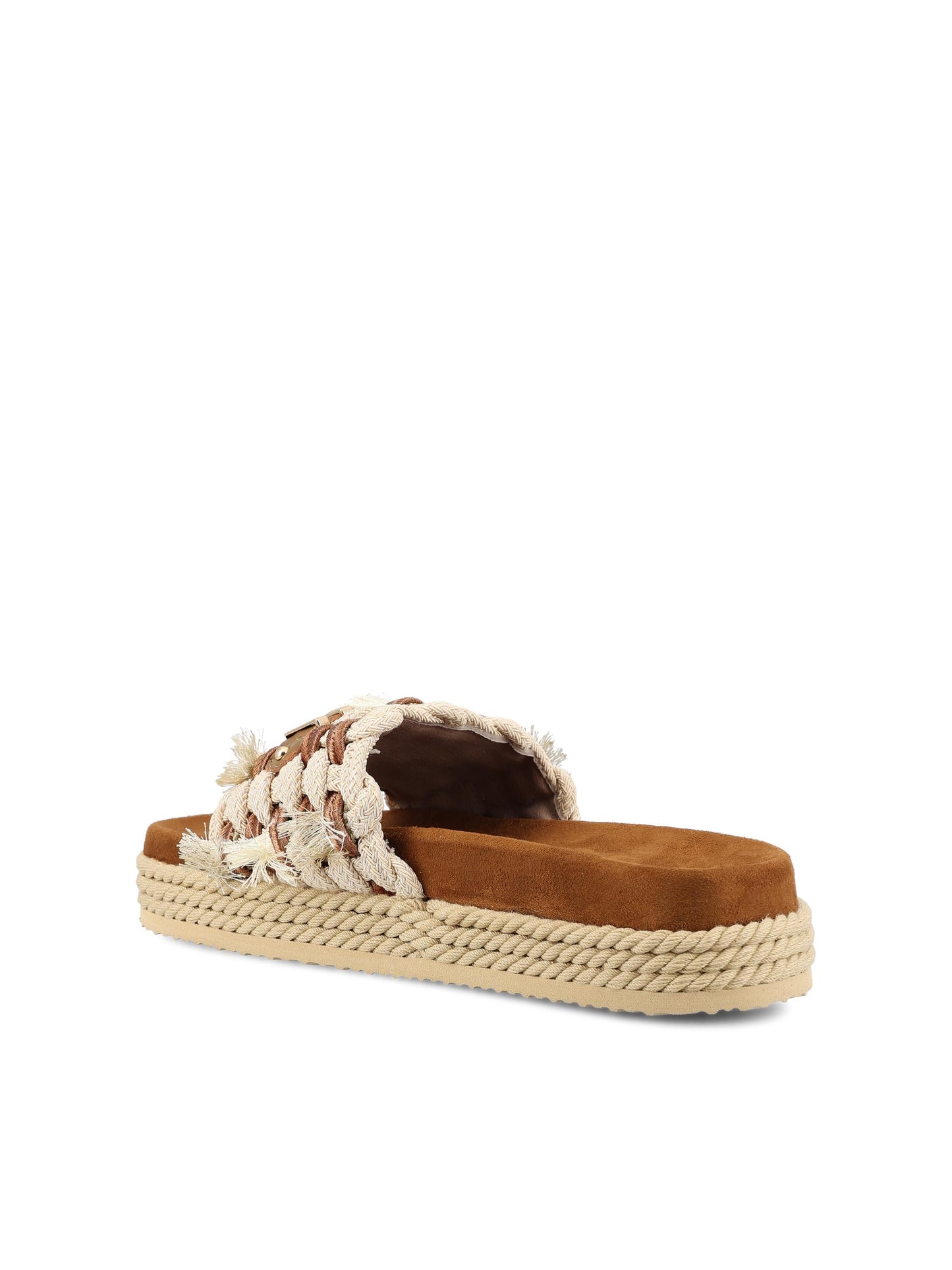 Sandali realizzati in corda. SW451008K BEI MOU 