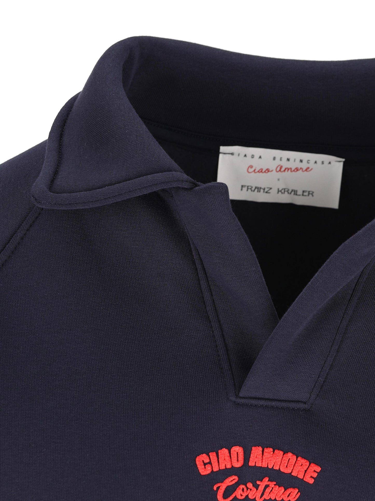 Polo in cotone "Ciao Amore Cortina Lover" F25ET1925K 03 GIADA BENINCASA 