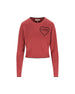 Pullover corto con logo in maglia di lana CH26SMP39710 6AN CHLOE' 