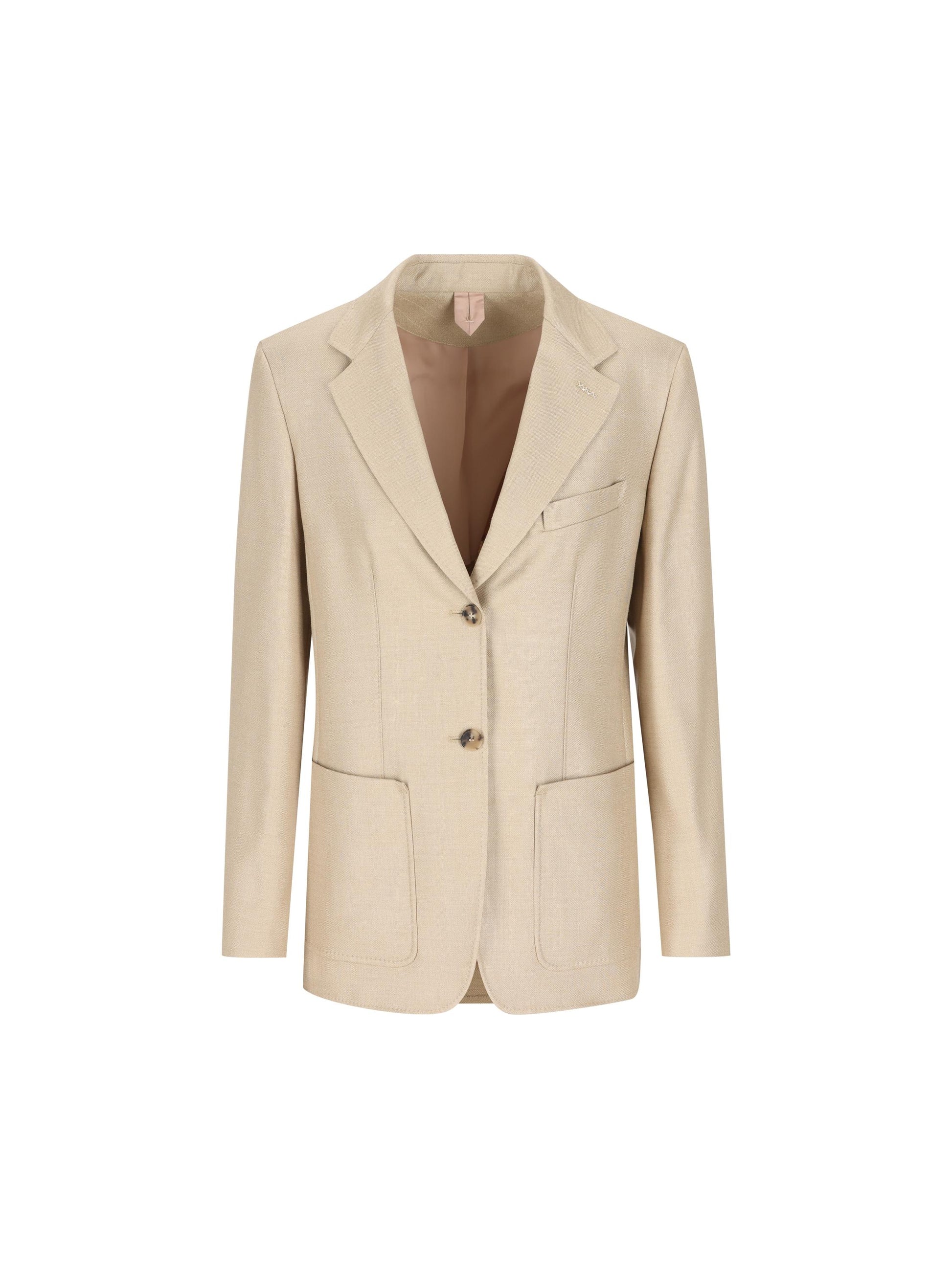 Blazer realizzato in canvas di lana e seta. 2611041111600 002 MAX MARA 