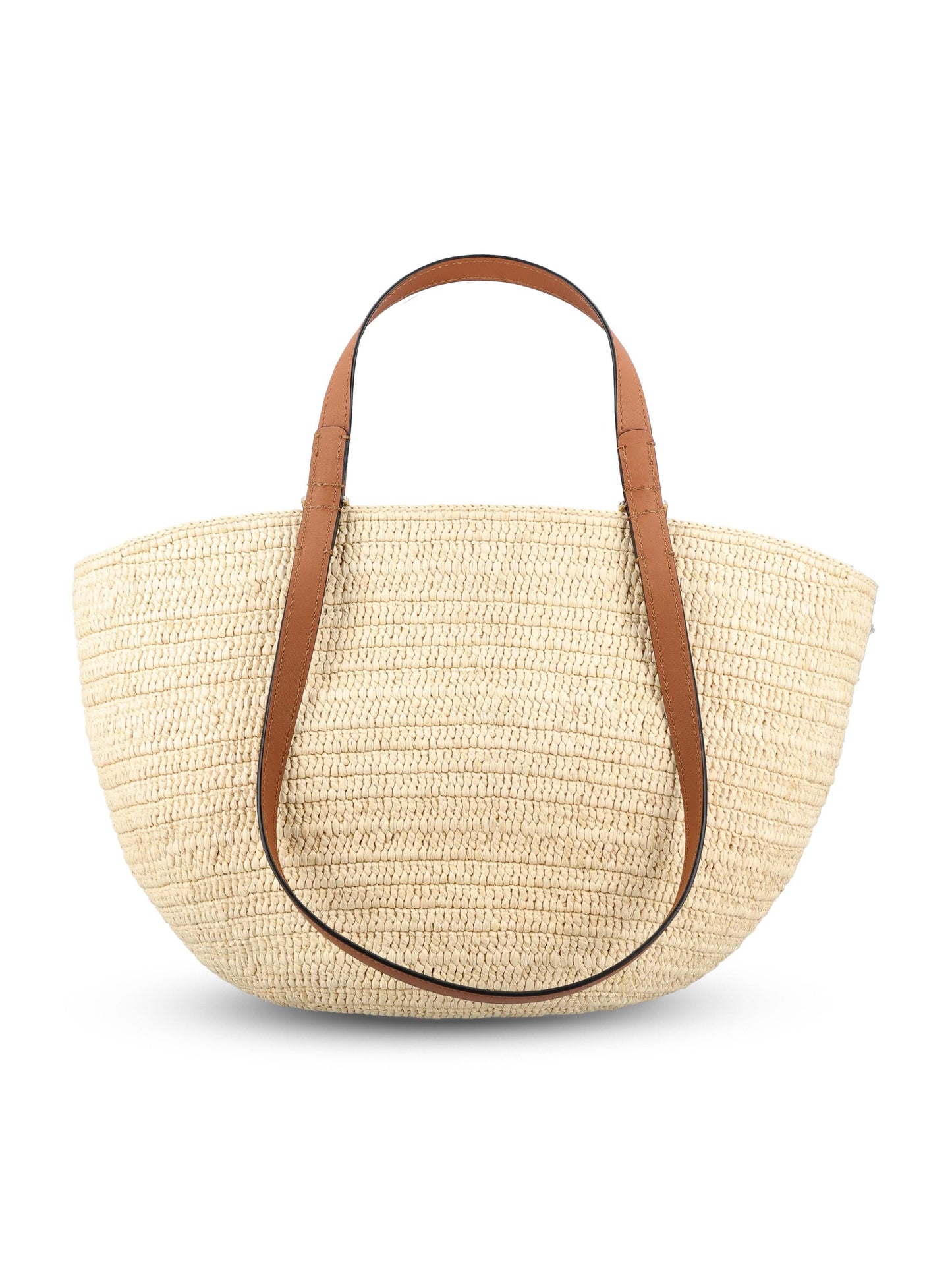 Borsa realizzata in rafia e pelle di vitello. ANNGNN1X01 2435 LOEWE - PAULA'S IBIZA 