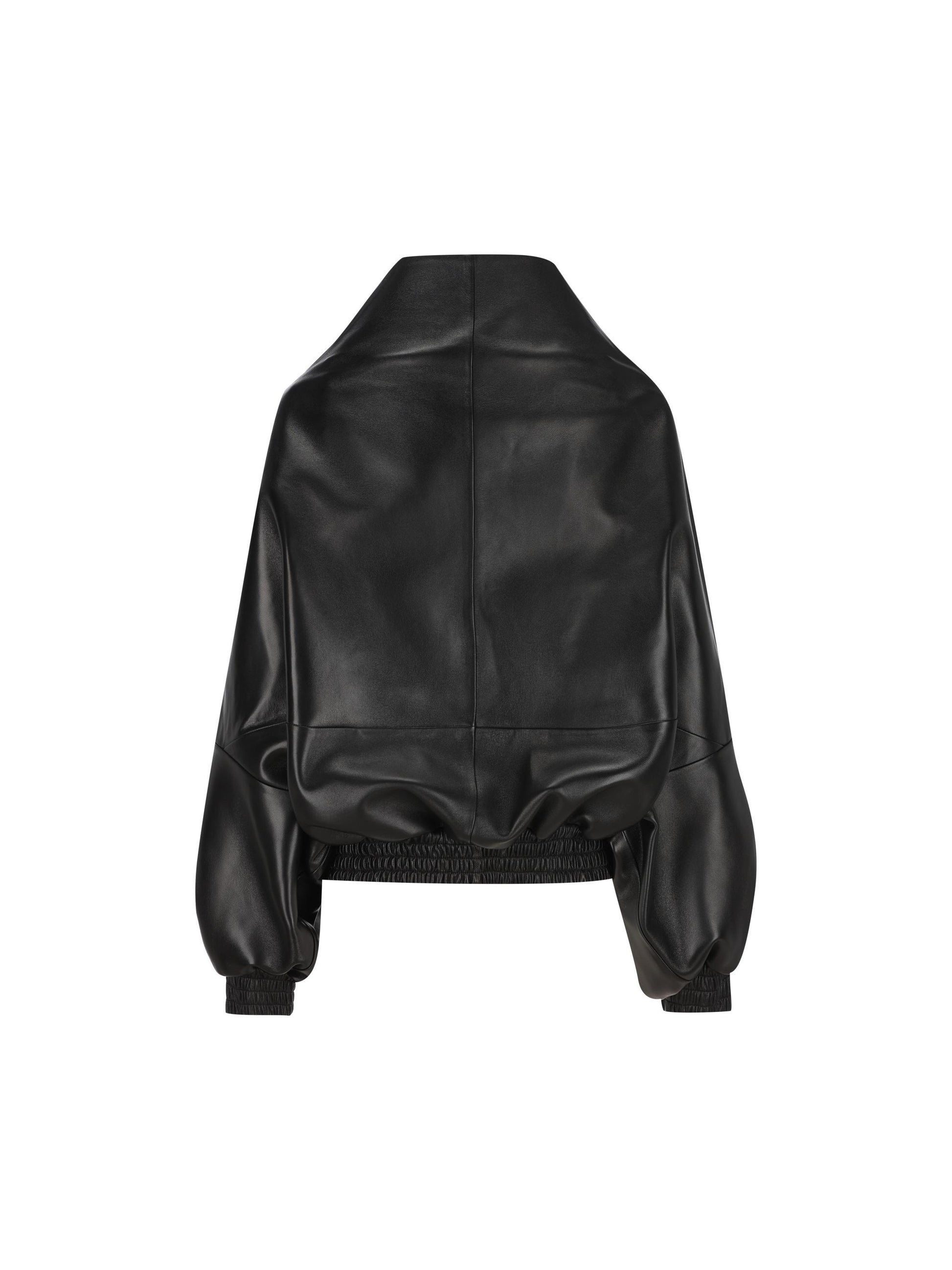 Giacca Avvolgente in pelle di agnello doppia liscia 871982 TUS111000 BALENCIAGA 