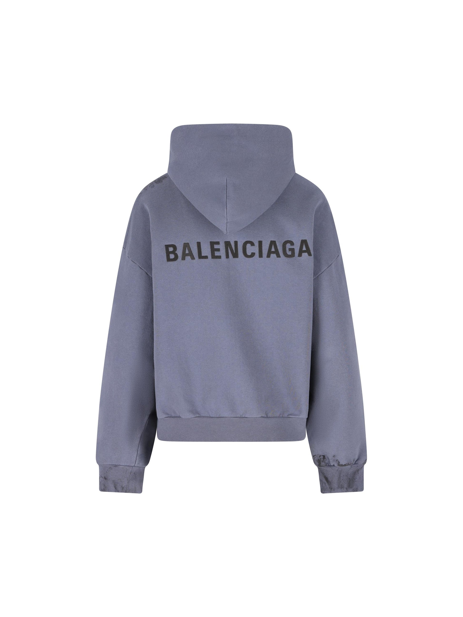 Hoodie Con Zip Balenciaga Back Regular Fit 803264 TTVG13364 BALENCIAGA 