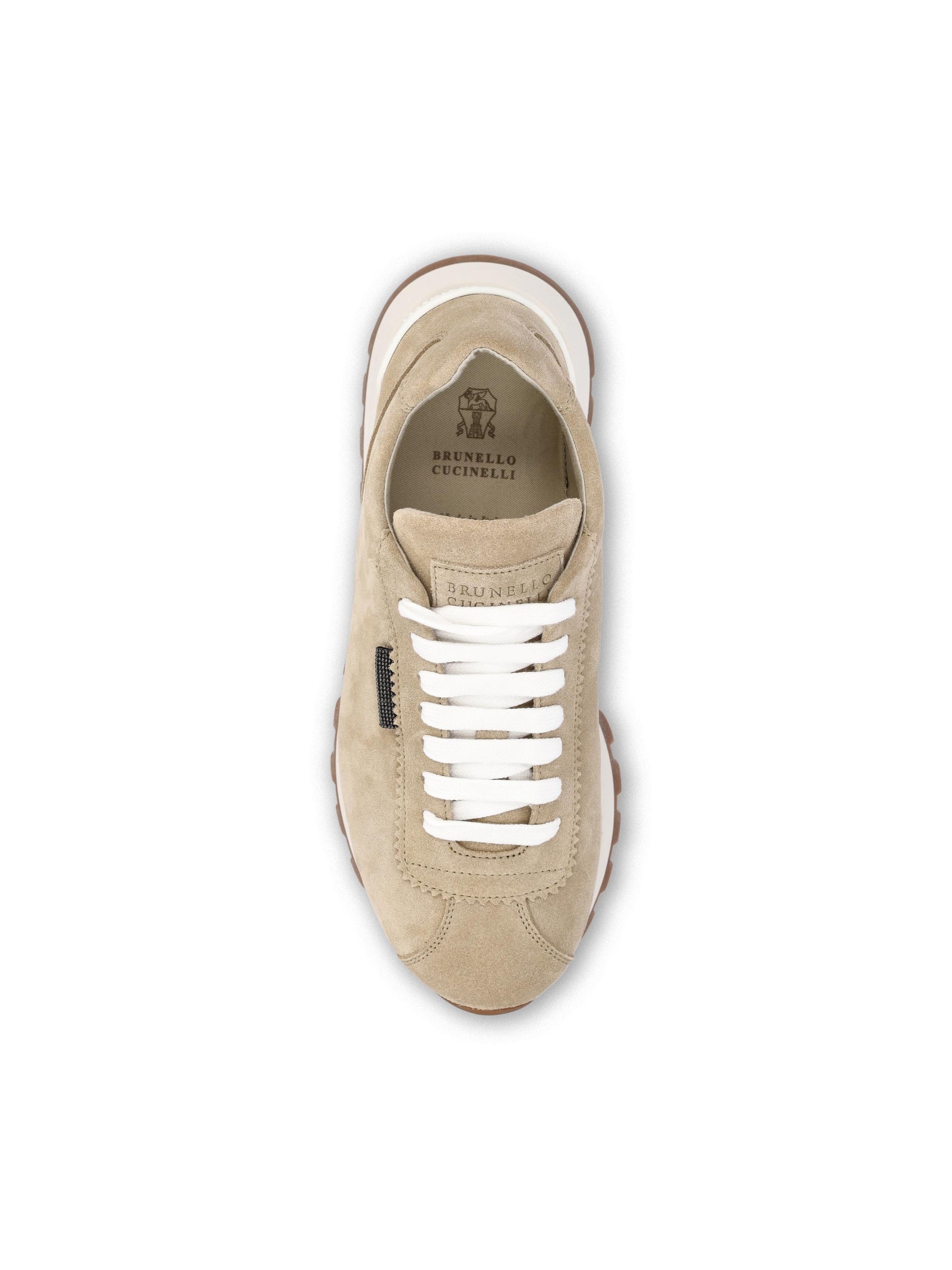 Sneakers in pelle scamosciata. MZSFG2110 C4180 BRUNELLO CUCINELLI 