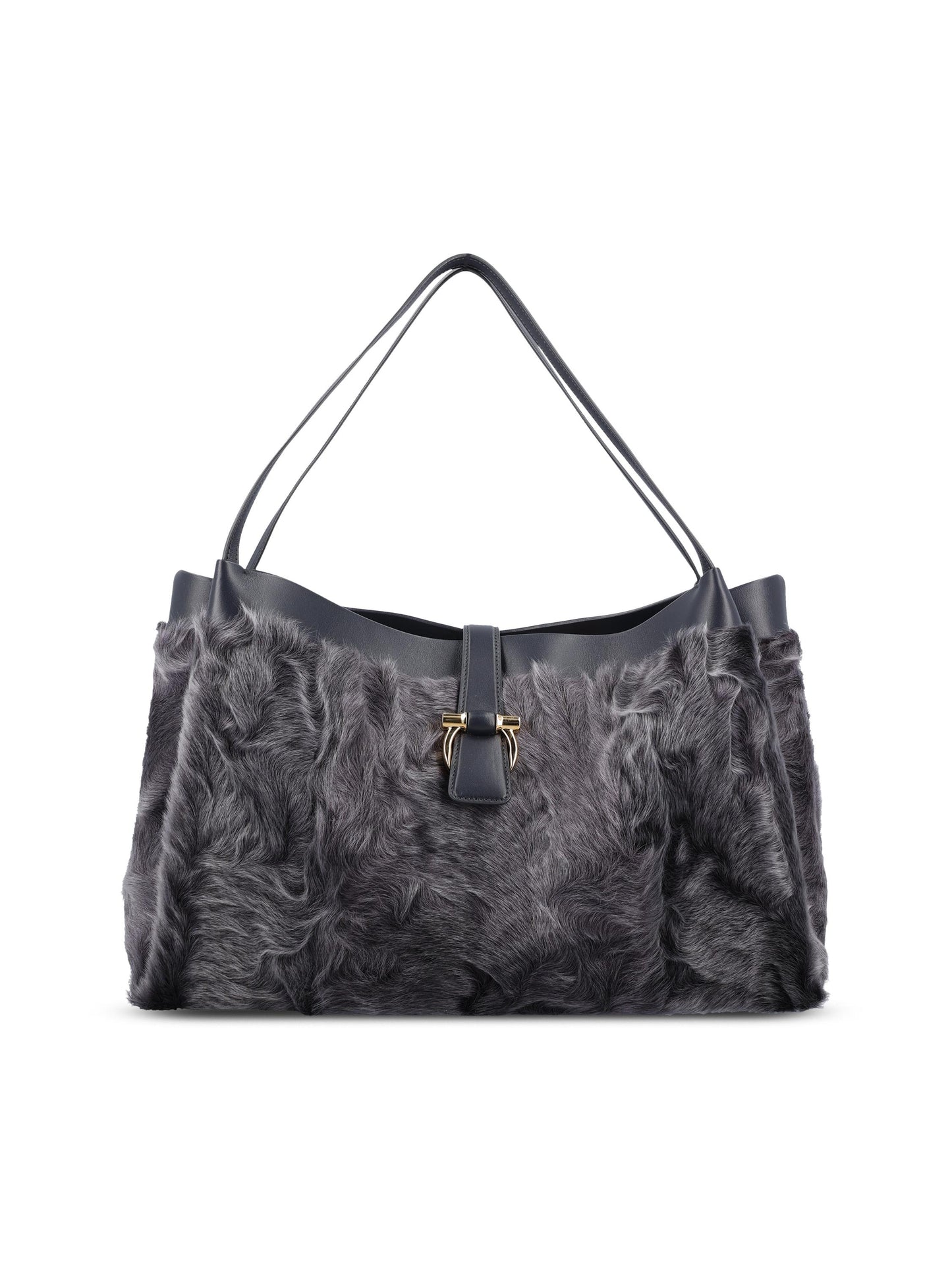Tote bag realizzata in shearling di capretto e vitello. 21A437 787988002 SALVATORE FERRAGAMO 