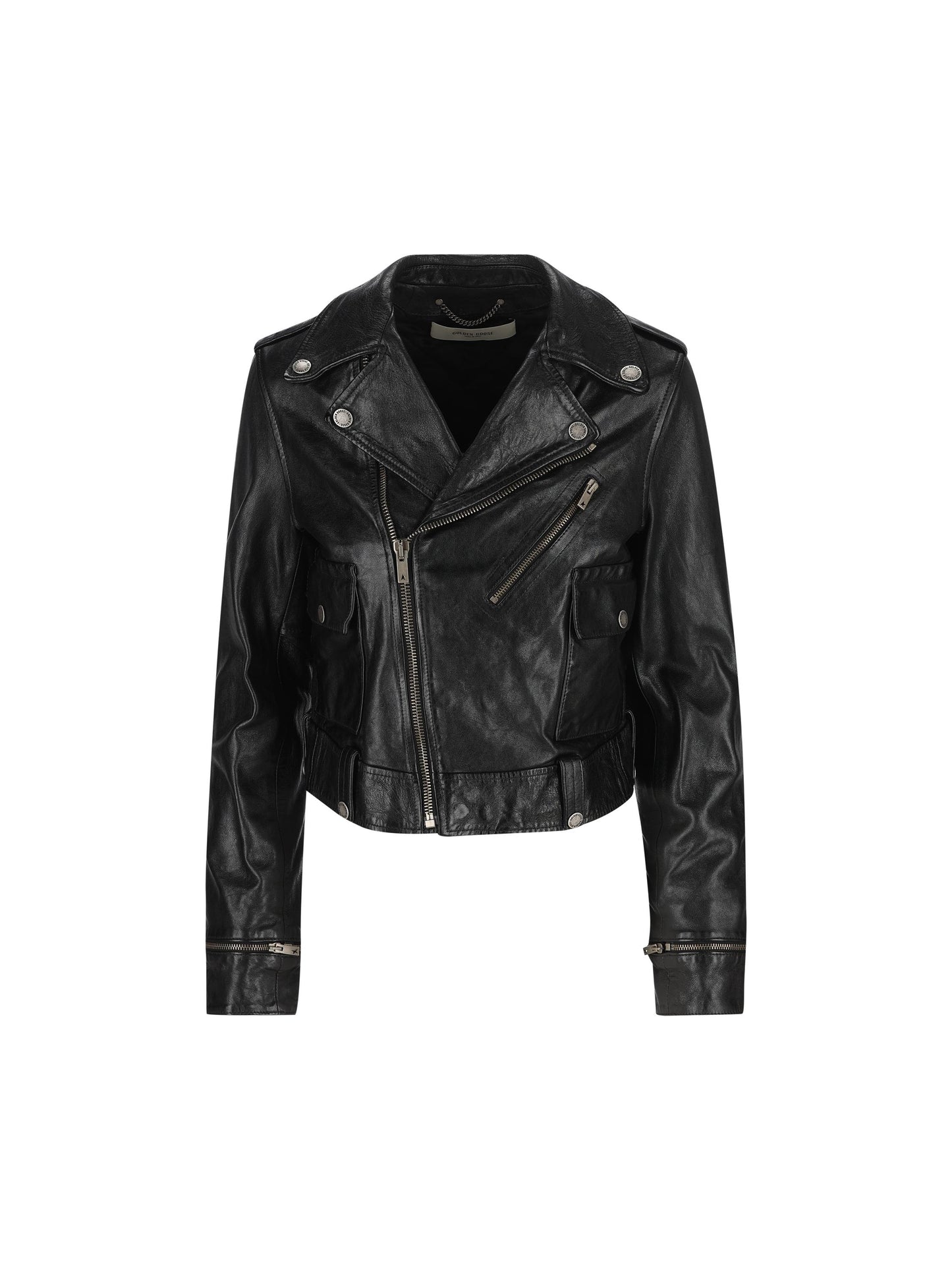 Chiodo realizzato in pelle ovina. GWP02137 P00119590100 GOLDEN GOOSE