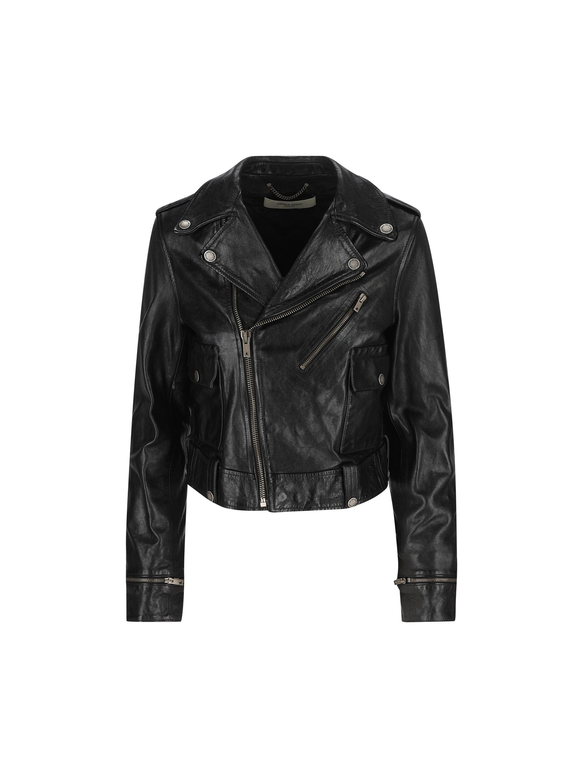 Chiodo realizzato in pelle ovina. GWP02137 P00119590100 GOLDEN GOOSE