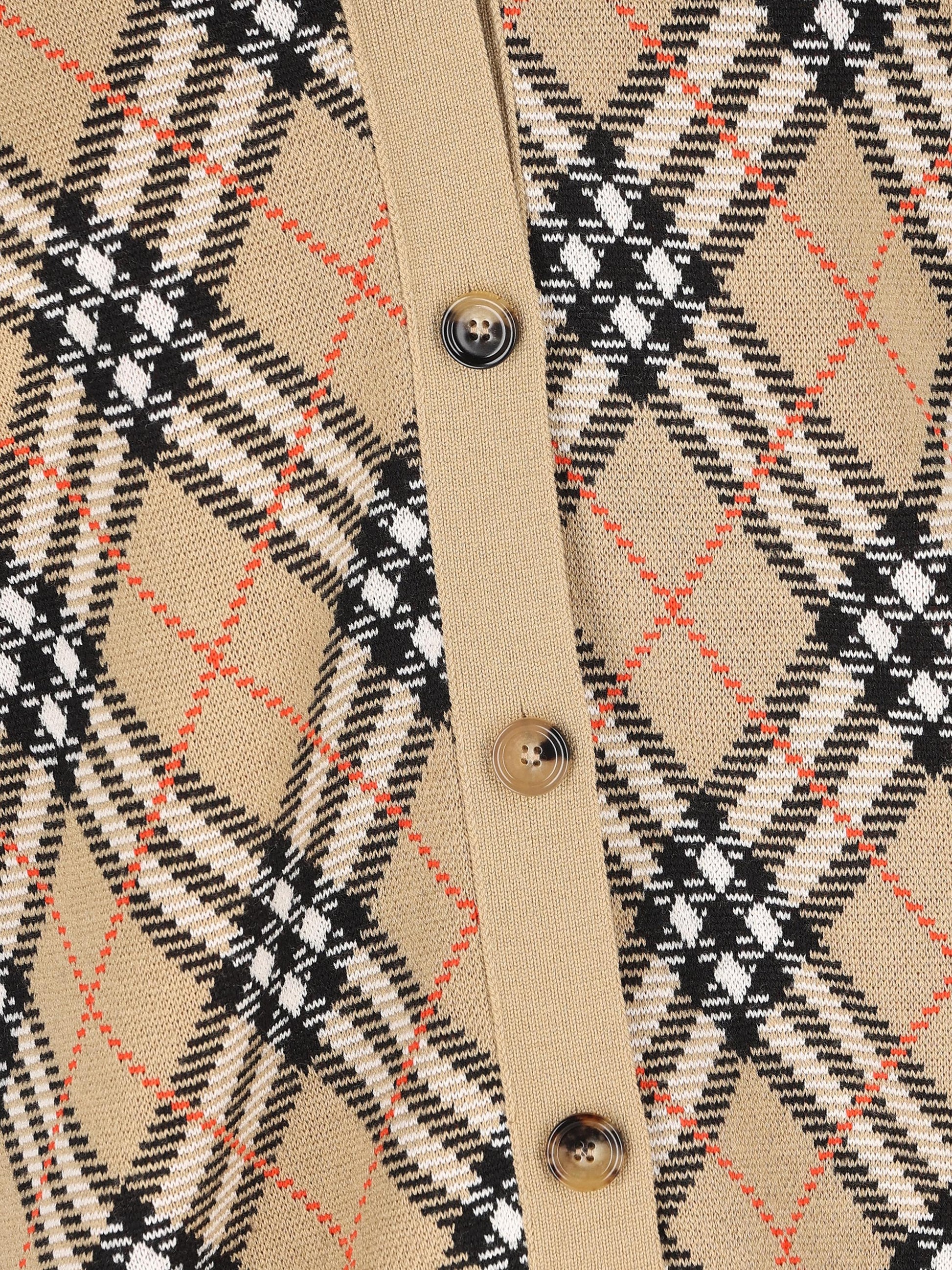 Cardigan in lana. 8110579 C1309 BURBERRY 