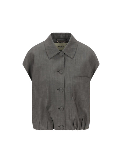 Giacca realizzata in misto viscosa e lana. FJ7713 AW7UF0W1L FENDI 