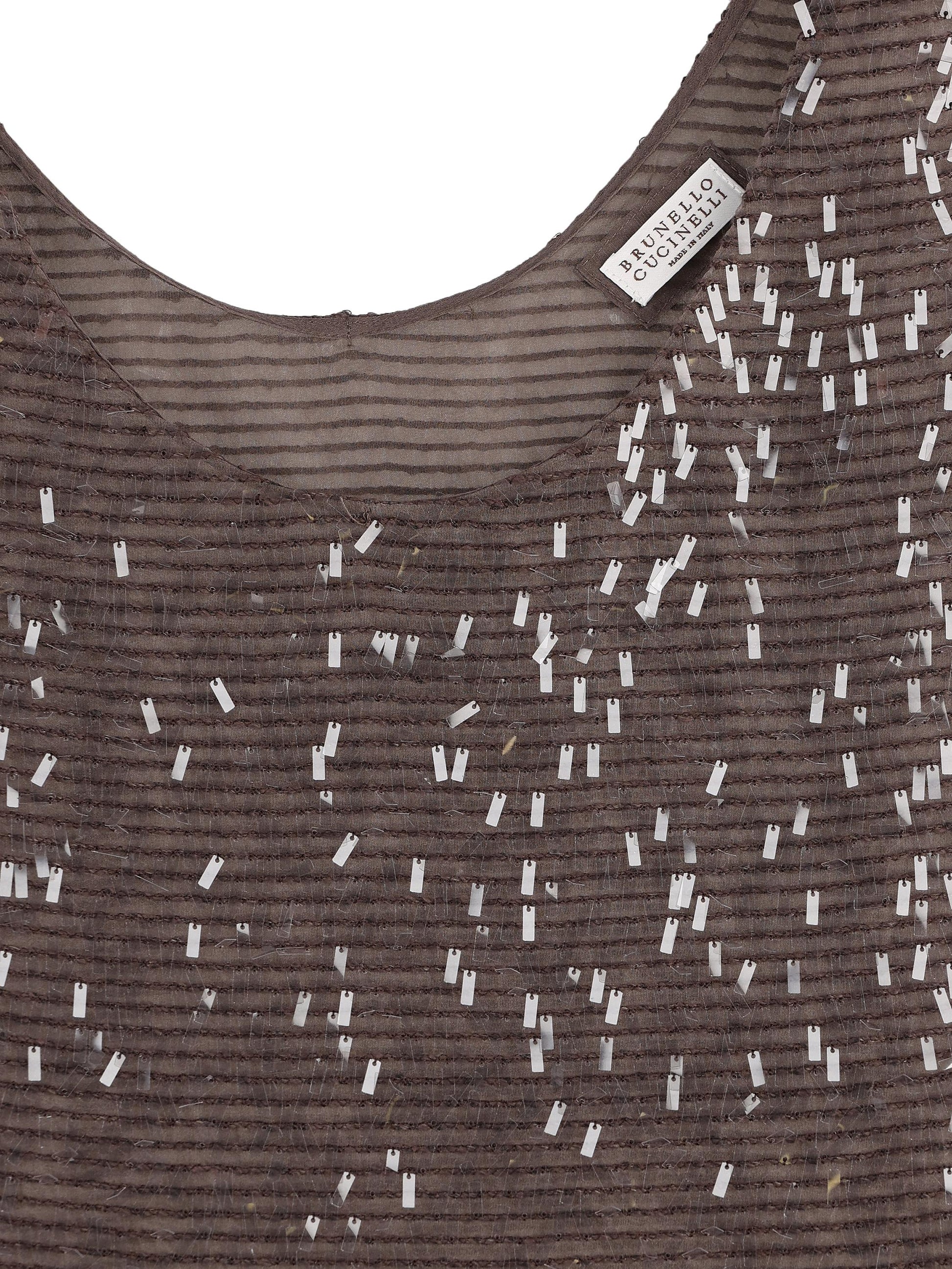 Top realizzato in seta. MF940HW310 C8589 BRUNELLO CUCINELLI 