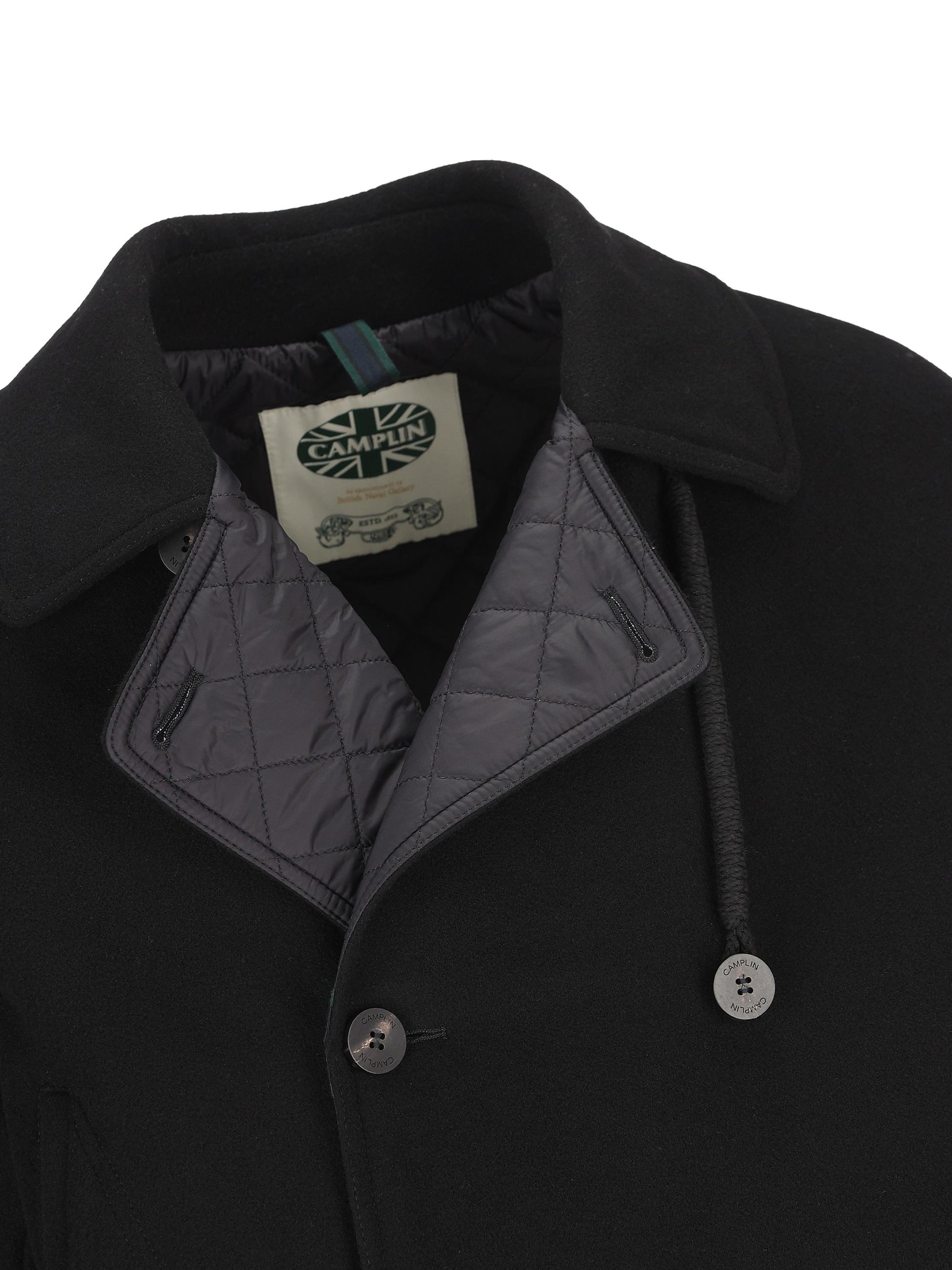 Cappotto in lana e poliammide. 38320001 TB CAMPLIN 