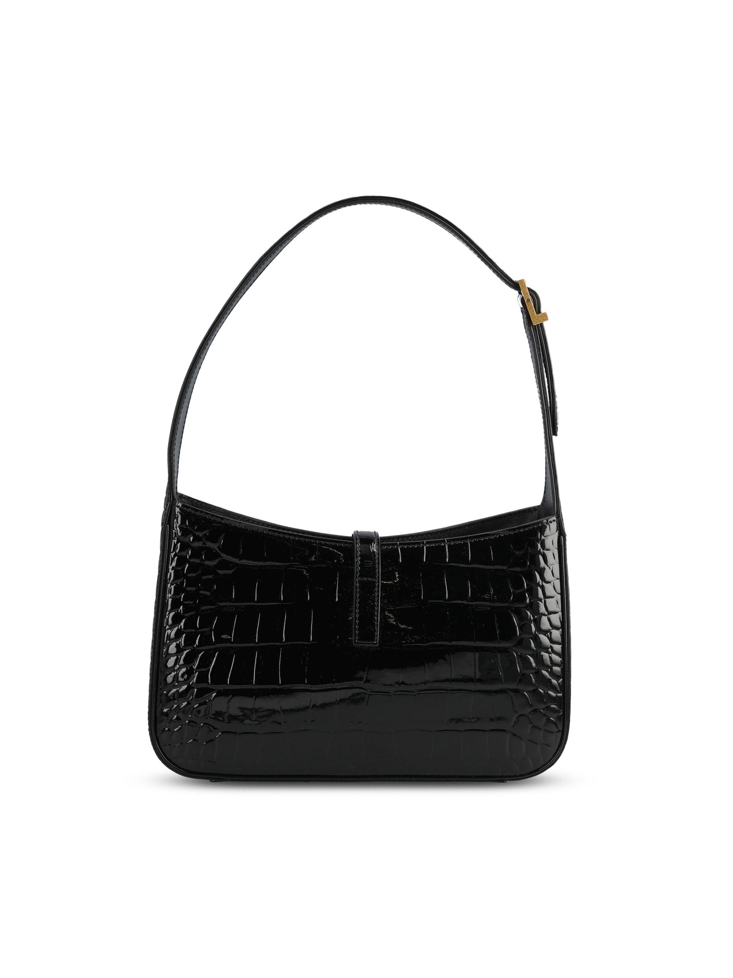 Borsa LE 5 À 7 in vernice goffrata coccodrillo. 657228 AAGKR1000 SAINT LAURENT 