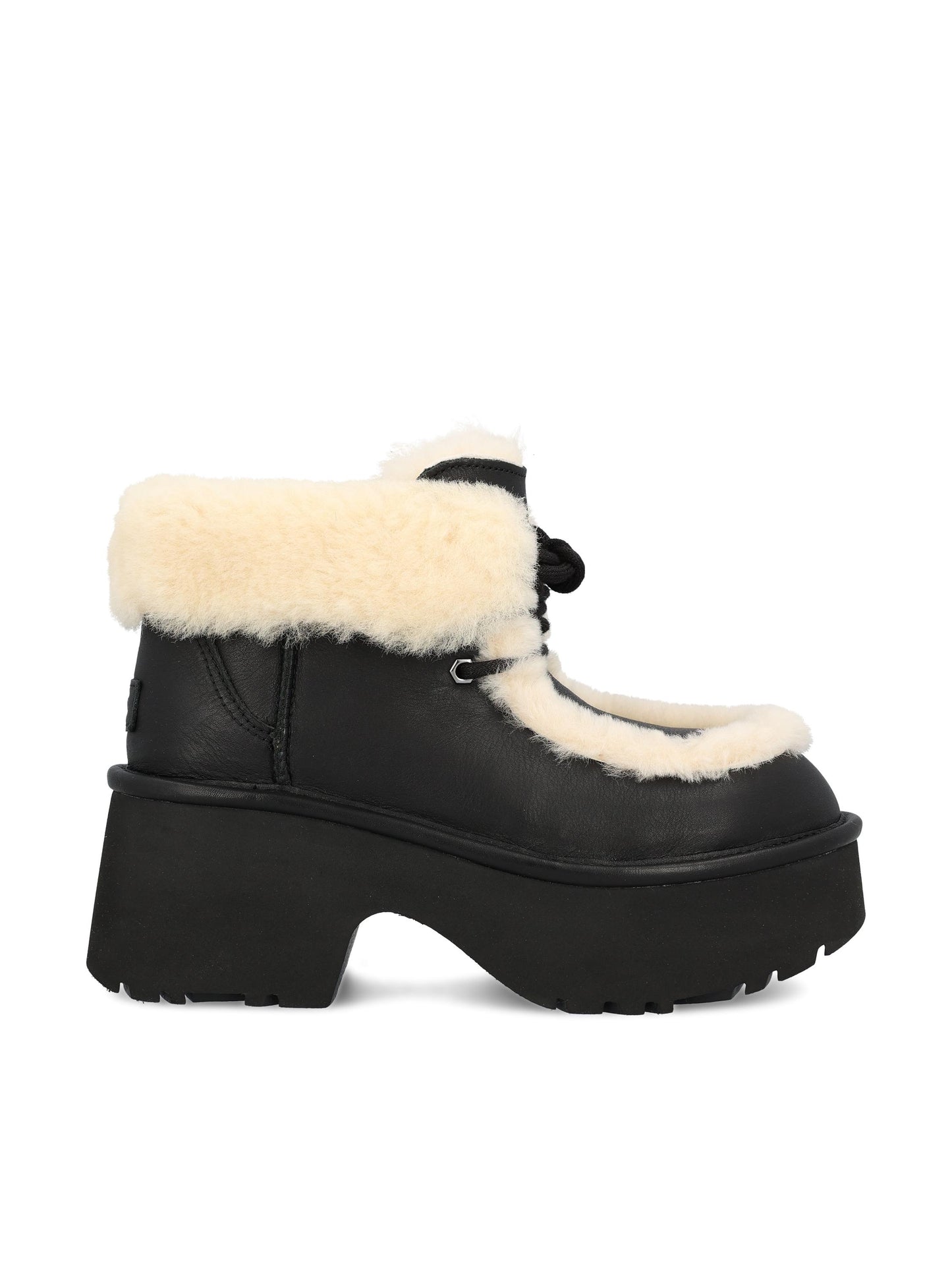 Stivali Classic Esmee Leather Lace Up 1176110 BLK UGG 