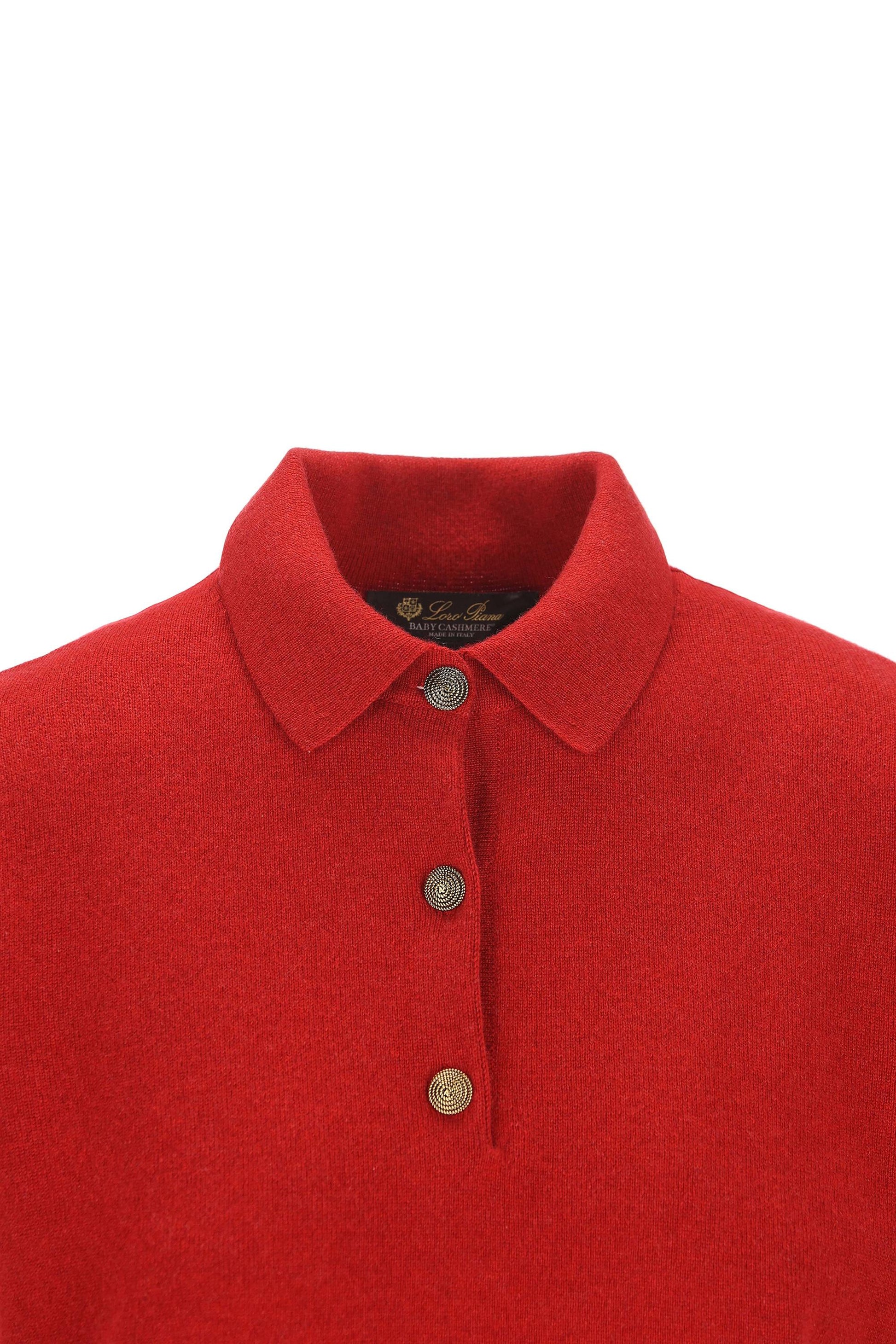 Polo realizzata in baby cashmere. FAQ8646 R0FU LORO PIANA 