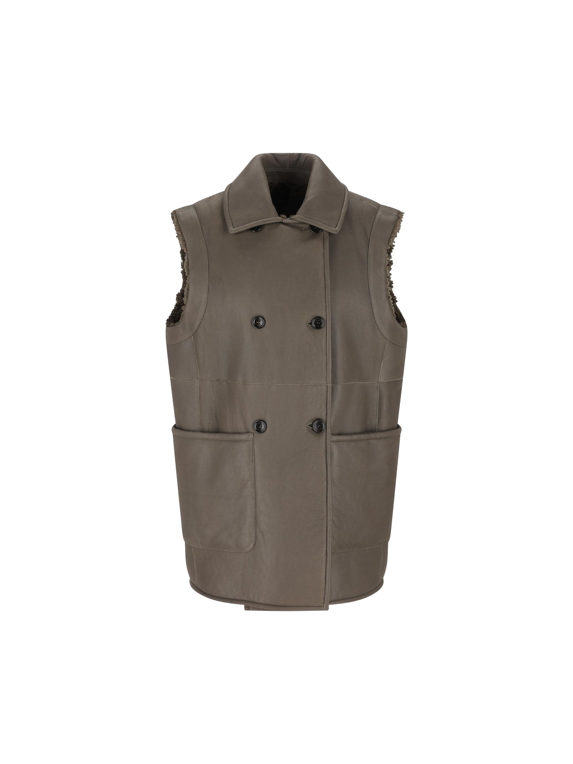 Gilet realizzato in montone. 2521416053600 003 MAX MARA 